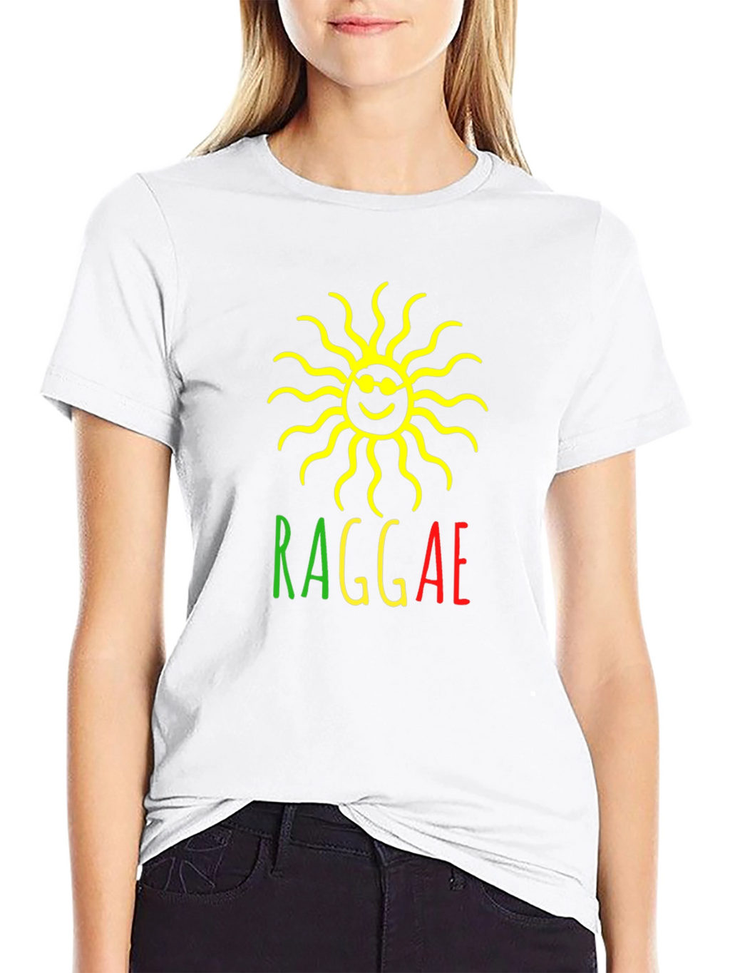 Rasta Reggae Sun Graphic T-Shirt