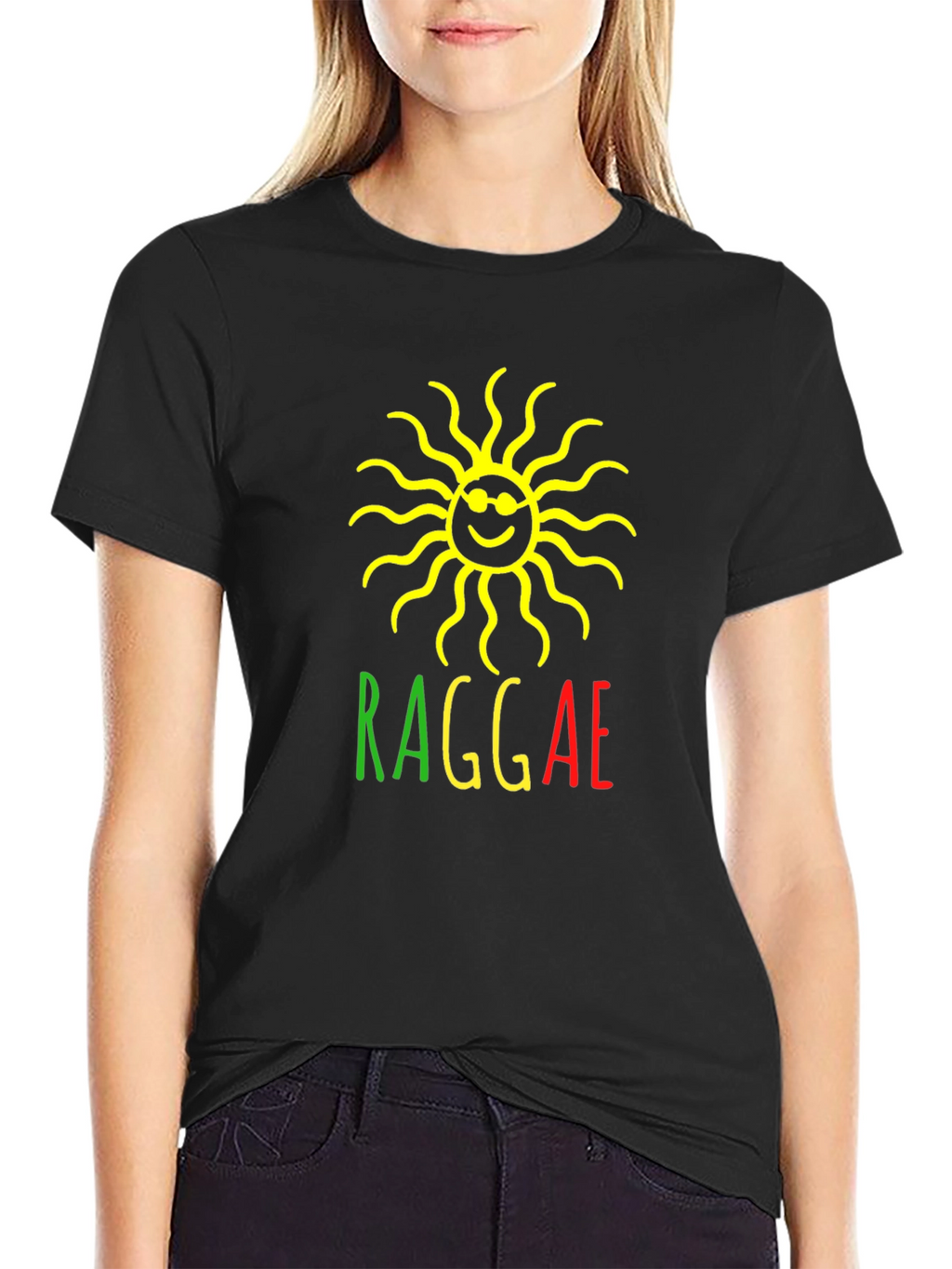 Rasta Reggae Sun Graphic T-Shirt