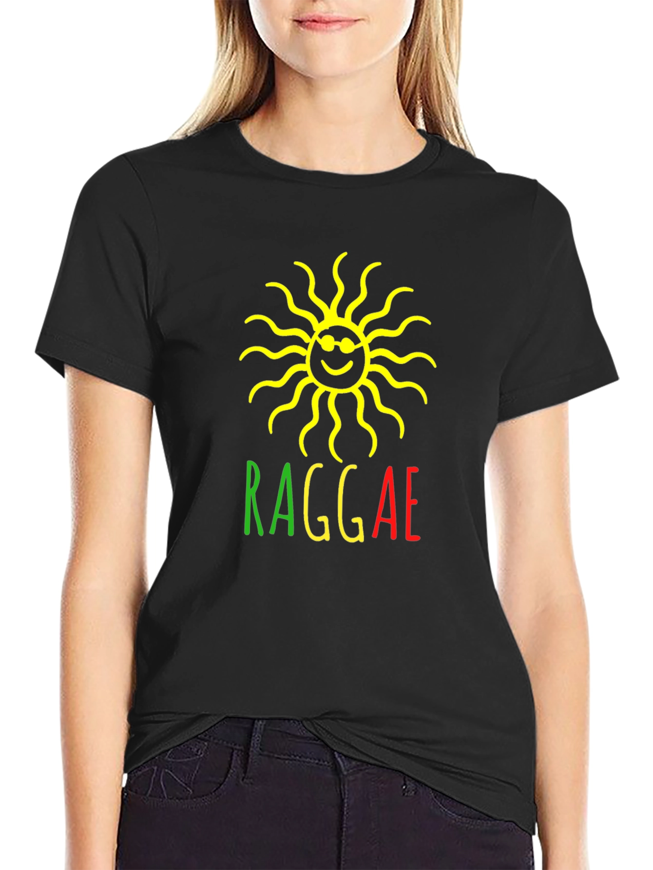 Rasta Reggae Sun Graphic T-Shirt