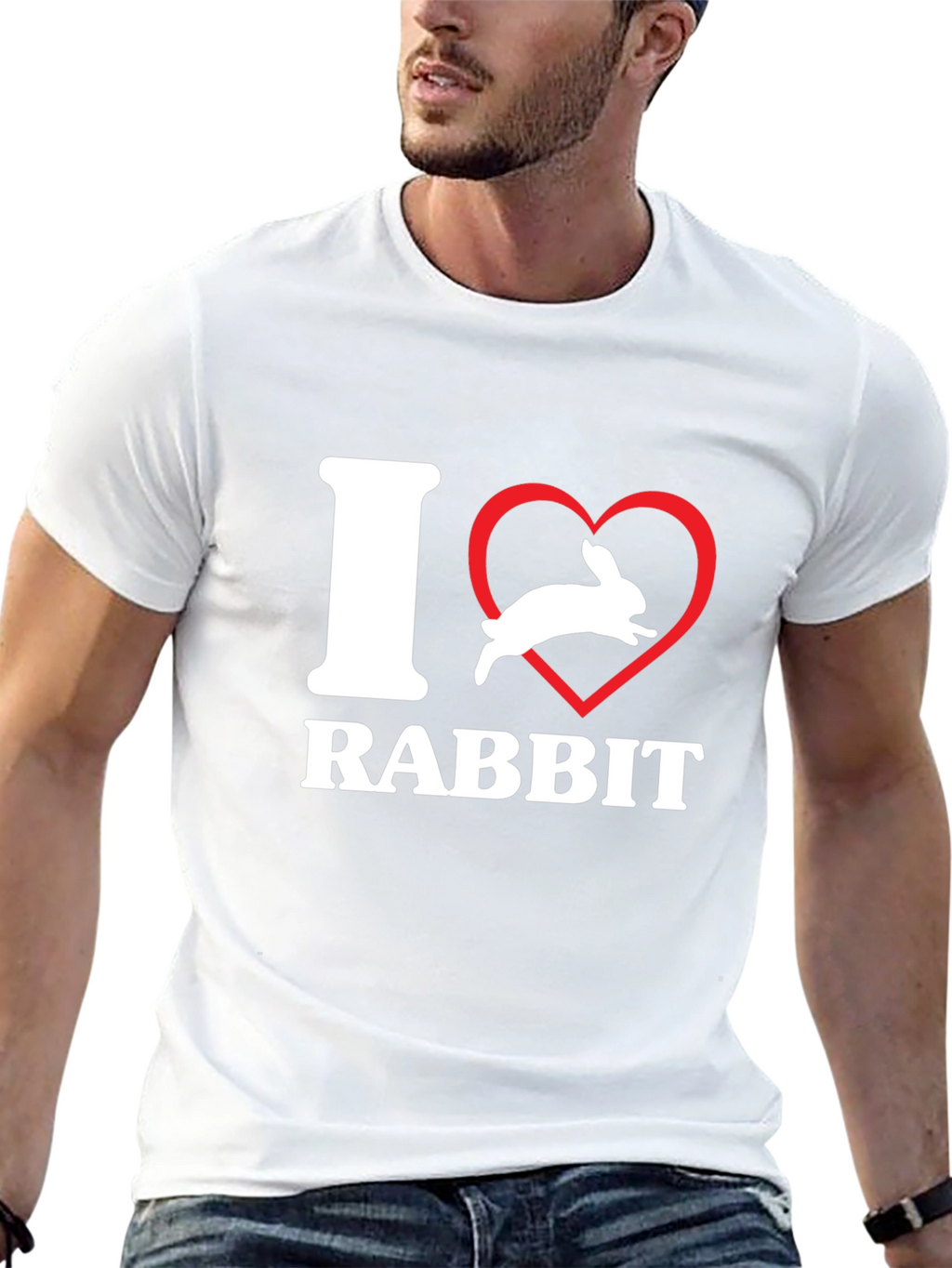 I Heart Rabbit T-Shirt - Unisex Graphic Tee