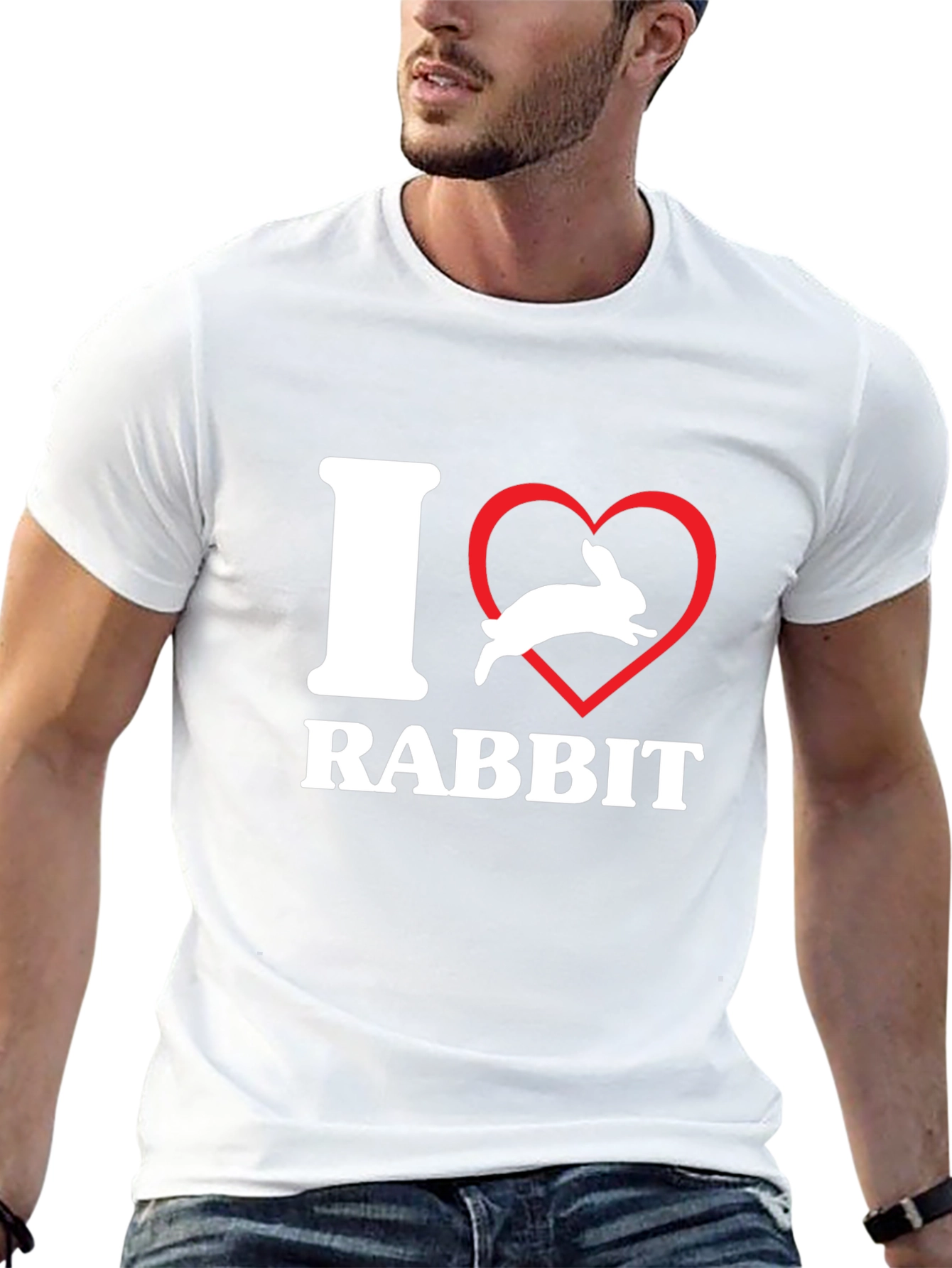I Heart Rabbit T-Shirt - Unisex Graphic Tee