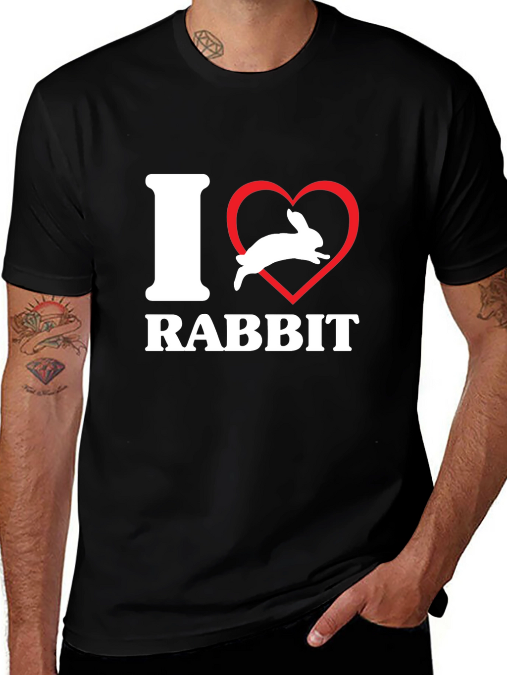 I Heart Rabbit T-Shirt - Unisex Graphic Tee
