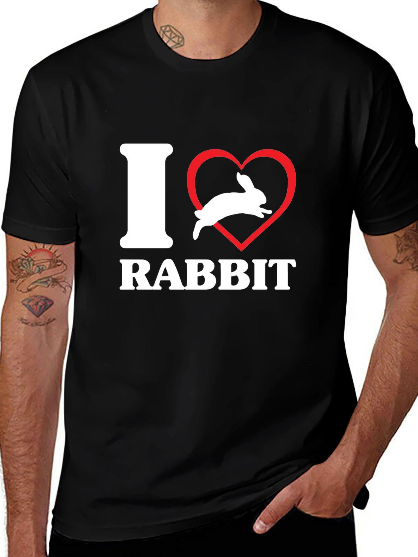 I Heart Rabbit T-Shirt - Unisex Graphic Tee
