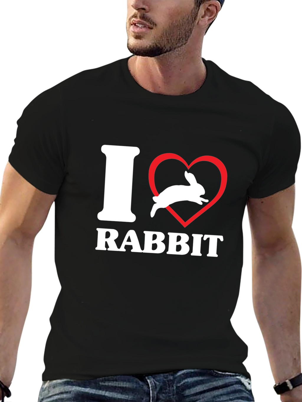 I Heart Rabbit T-Shirt - Unisex Graphic Tee