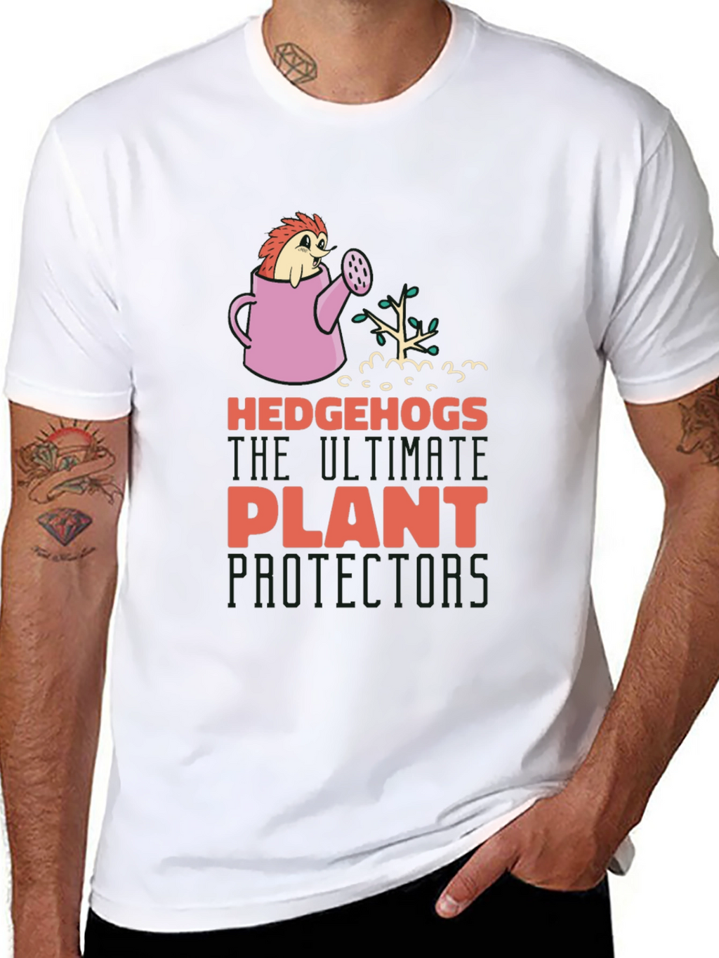 Hedgehogs Plant Protectors Graphic Tee