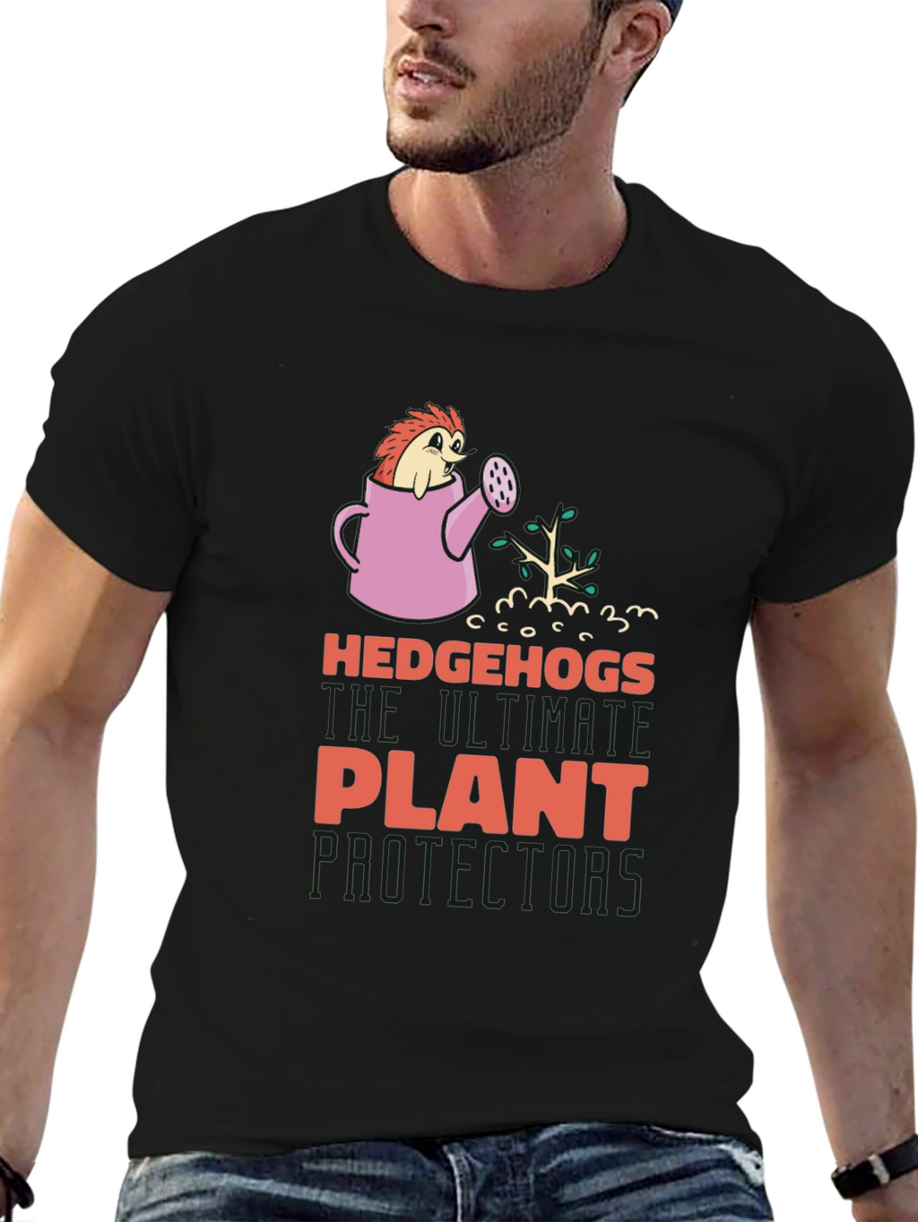 Hedgehogs Plant Protectors Graphic Tee