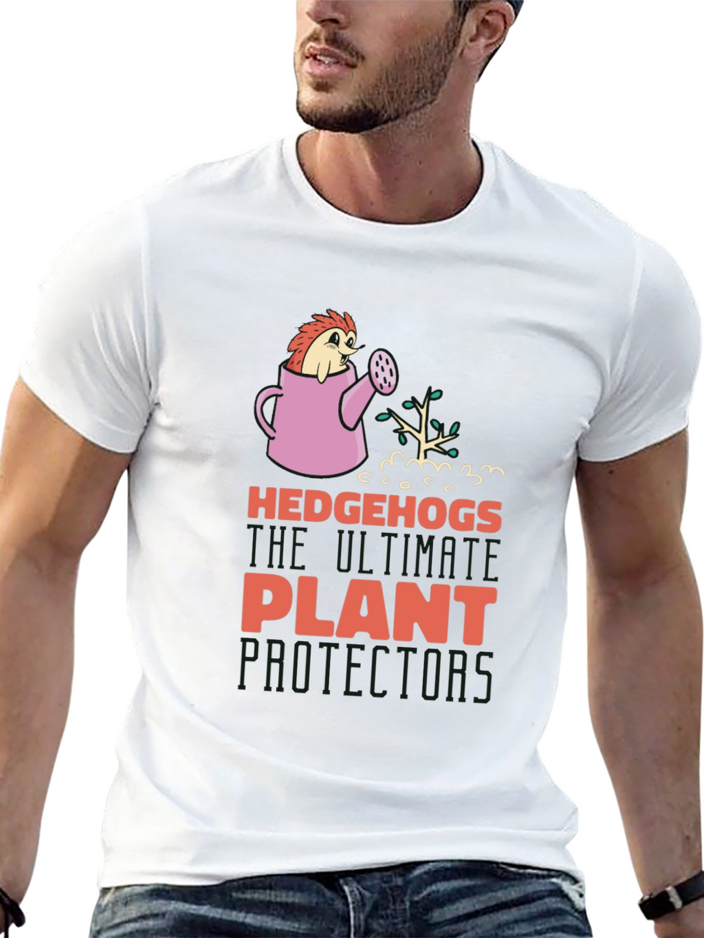 Hedgehogs Plant Protectors Graphic Tee