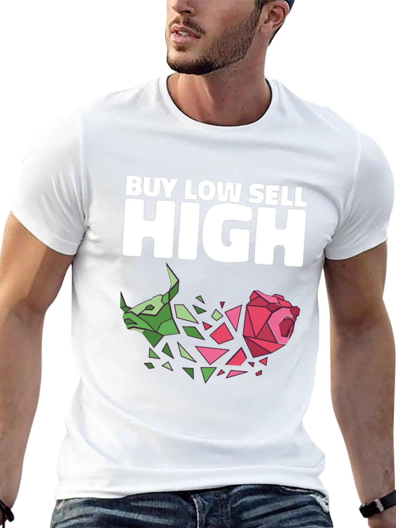 Buy Low Sell High Graphic T-Shirt - Stock Market Tee