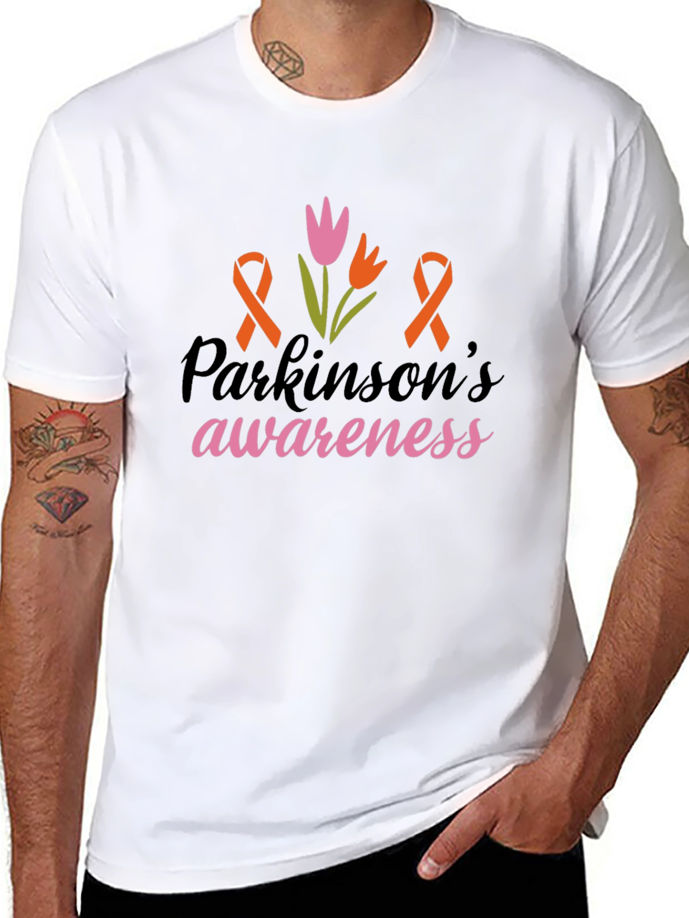 Parkinsons Awareness Ribbon T-Shirt