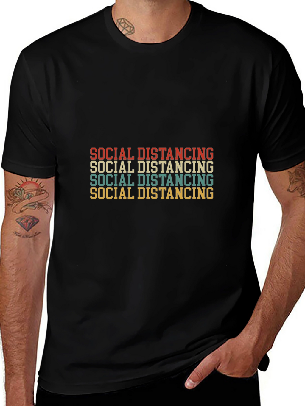 Retro Social Distancing T-Shirt