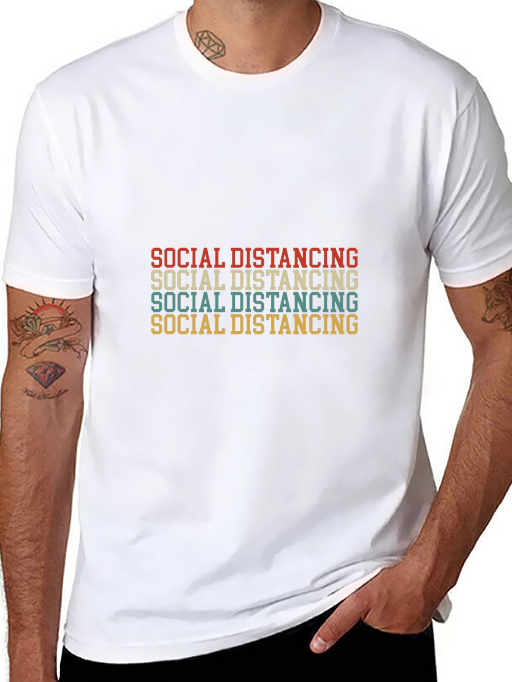 Retro Social Distancing T-Shirt
