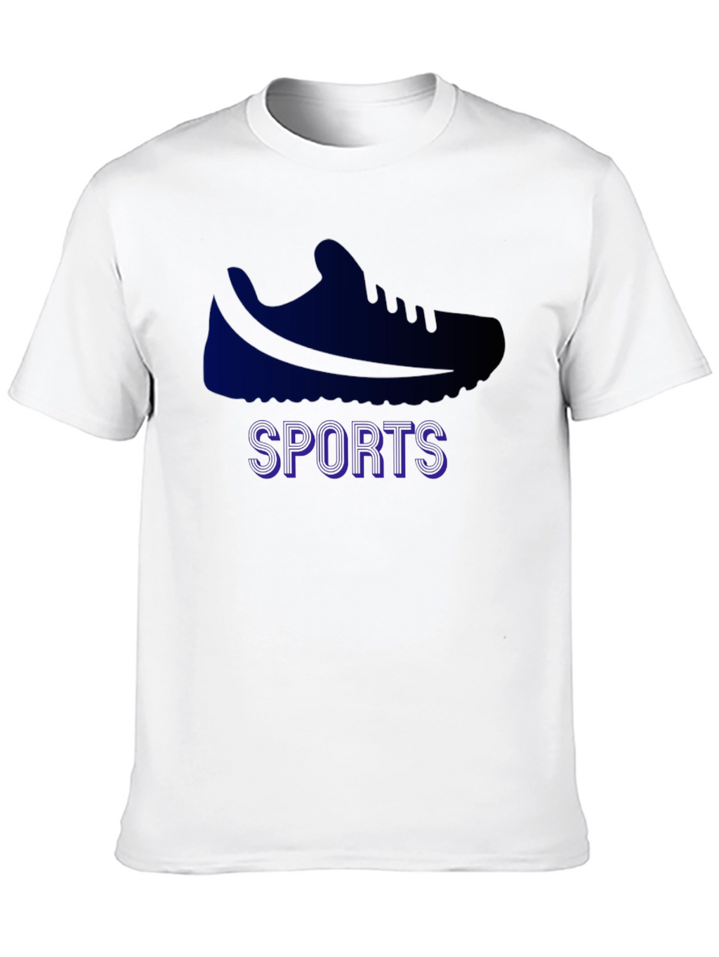 Sports Shoe Graphic Tee - Black Cotton Blend