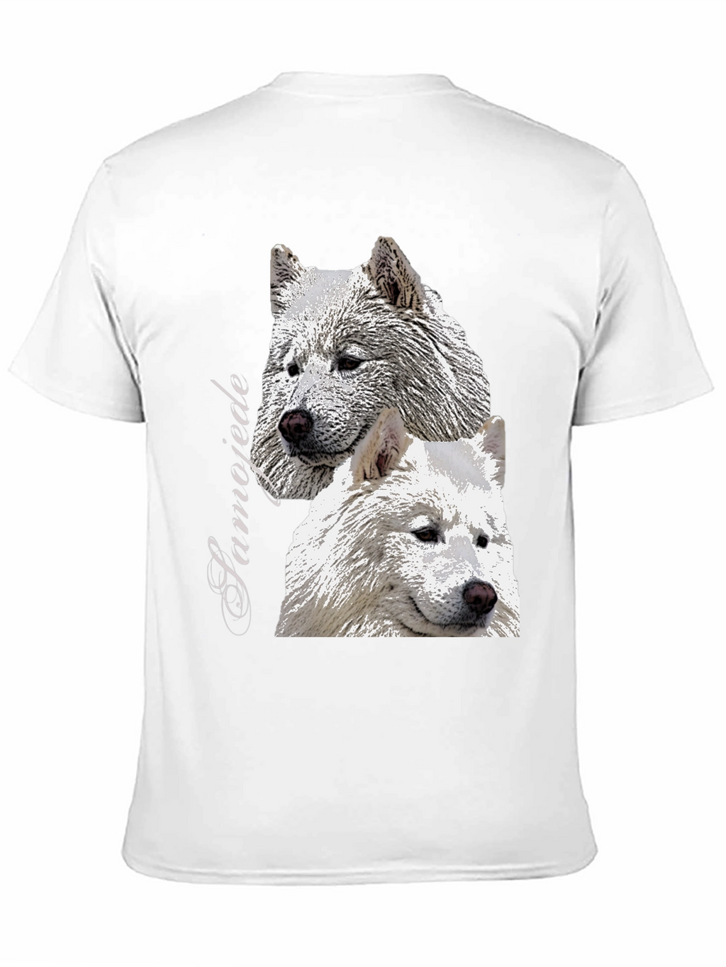 Samojede Dog Graphic Tee - Unisex Black T-Shirt
