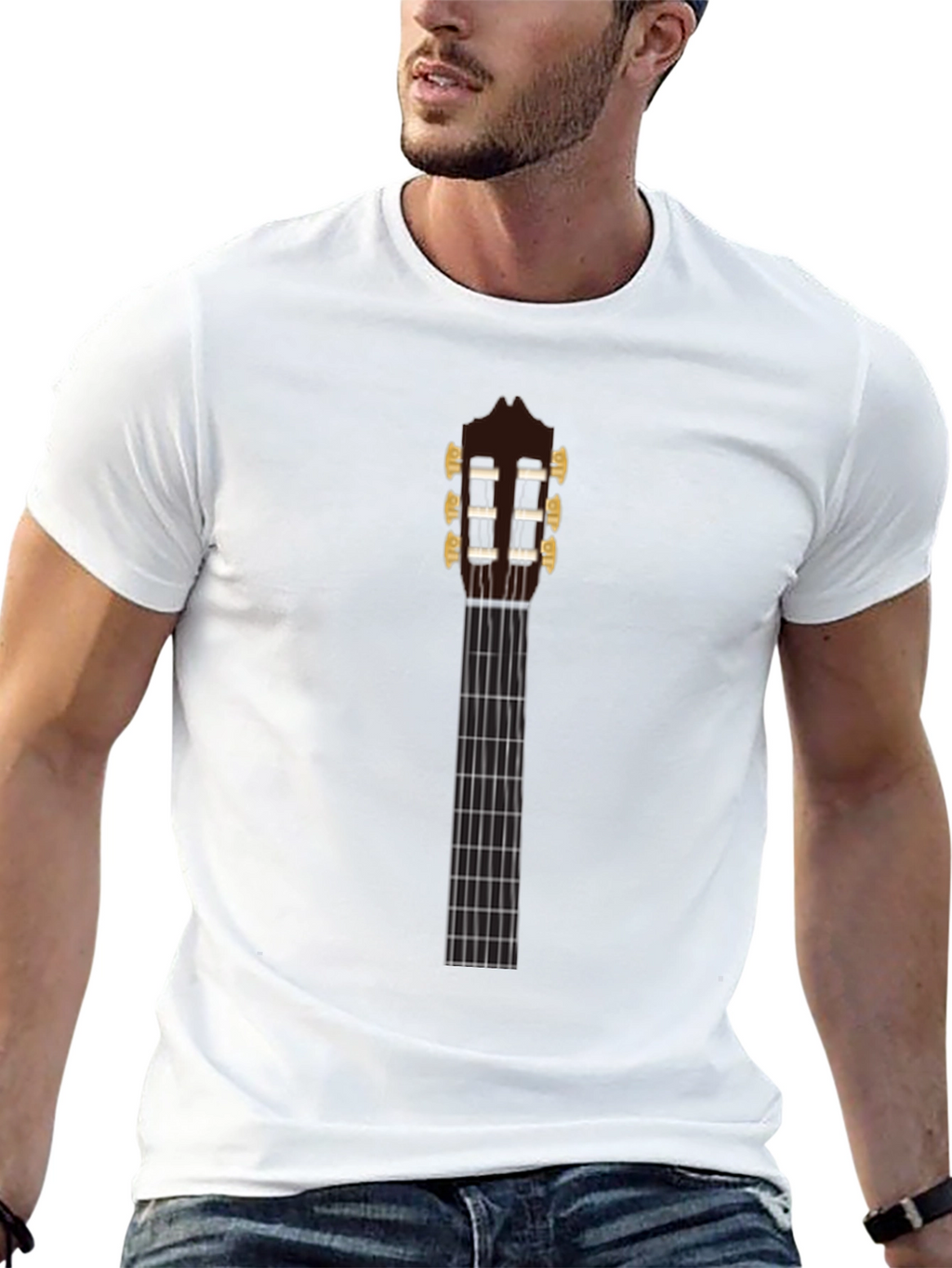 Guitar Fretboard Graphic Tee - Black