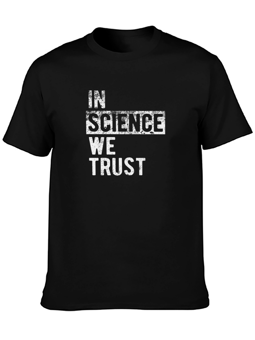 In Science We Trust Graphic Tee - Black
