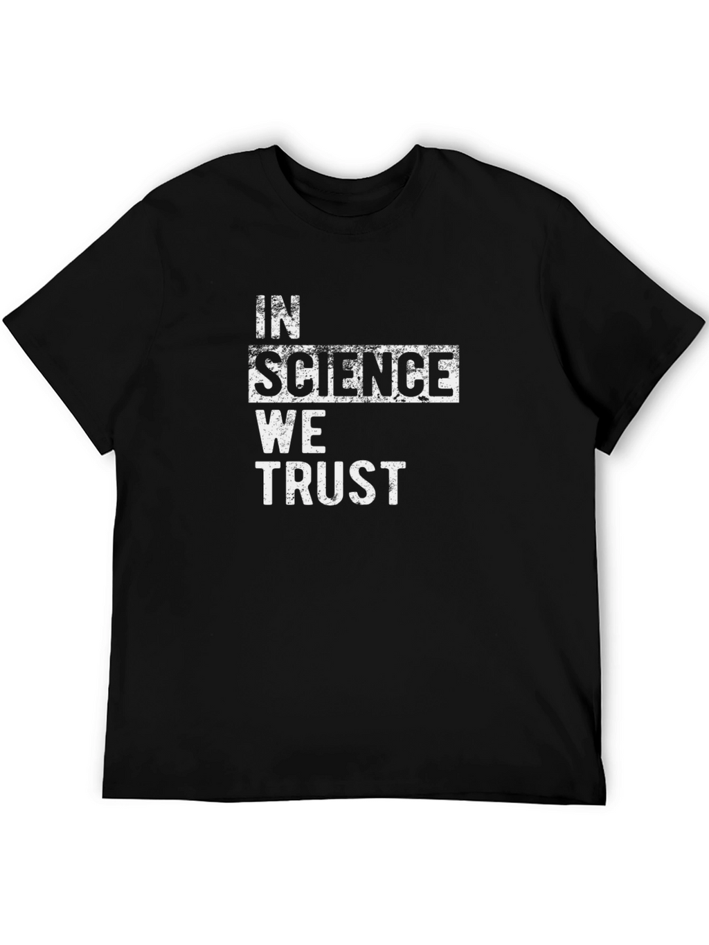In Science We Trust Graphic Tee - Black