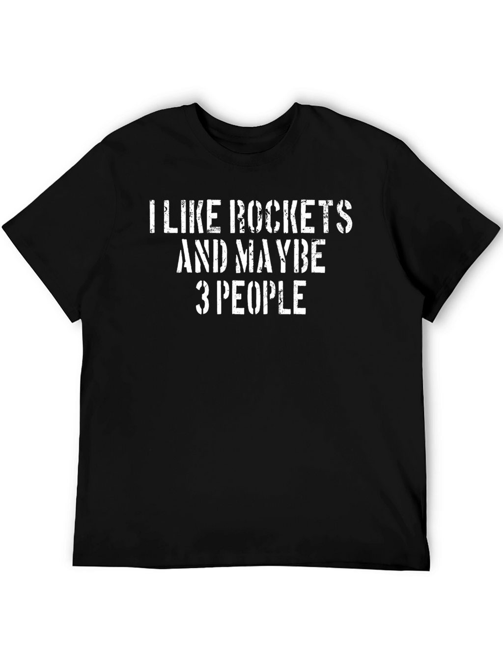 Rockets & People Graphic T-Shirt - Black