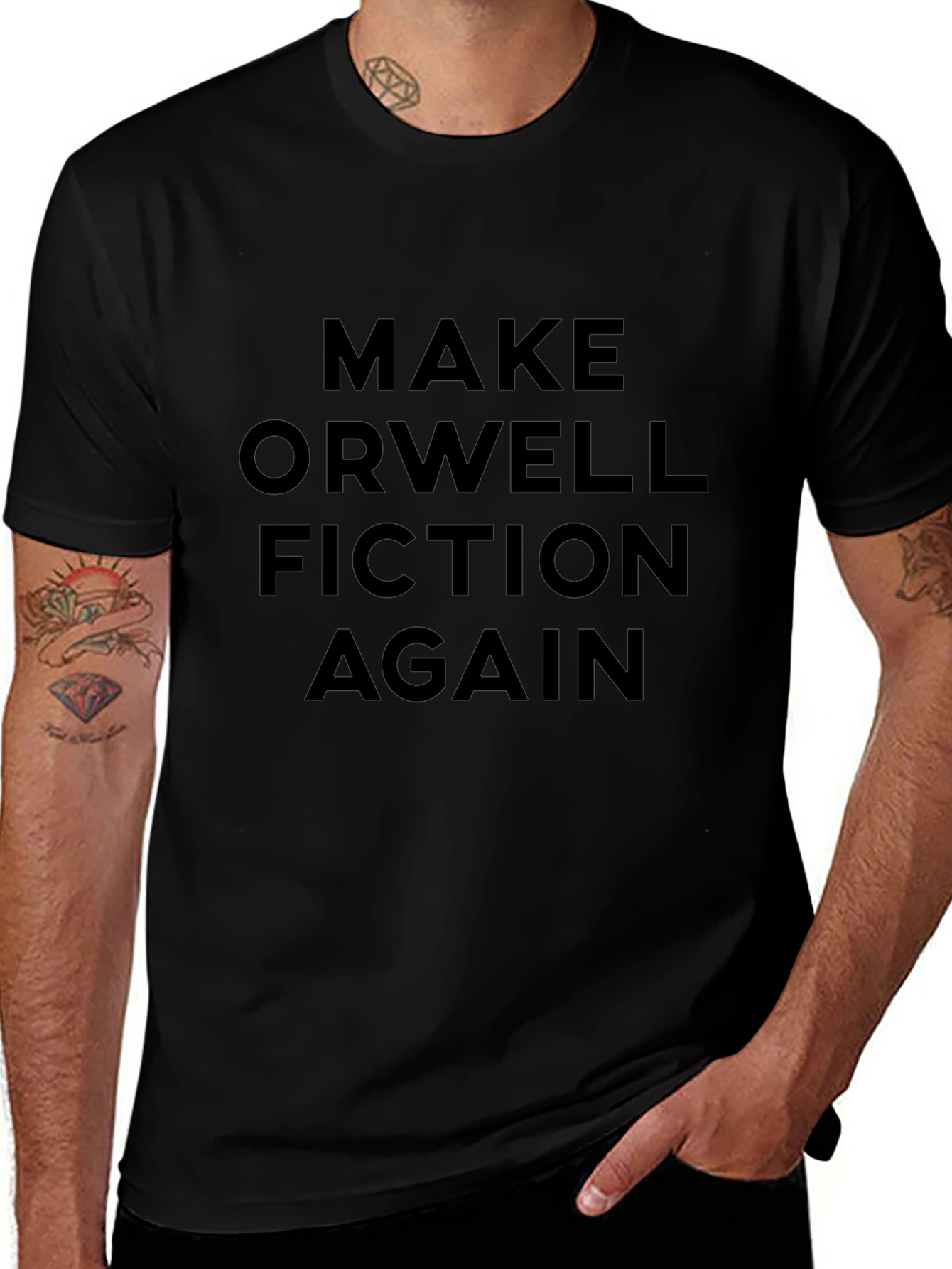 Make Orwell Fiction Again - Graphic T-Shirt