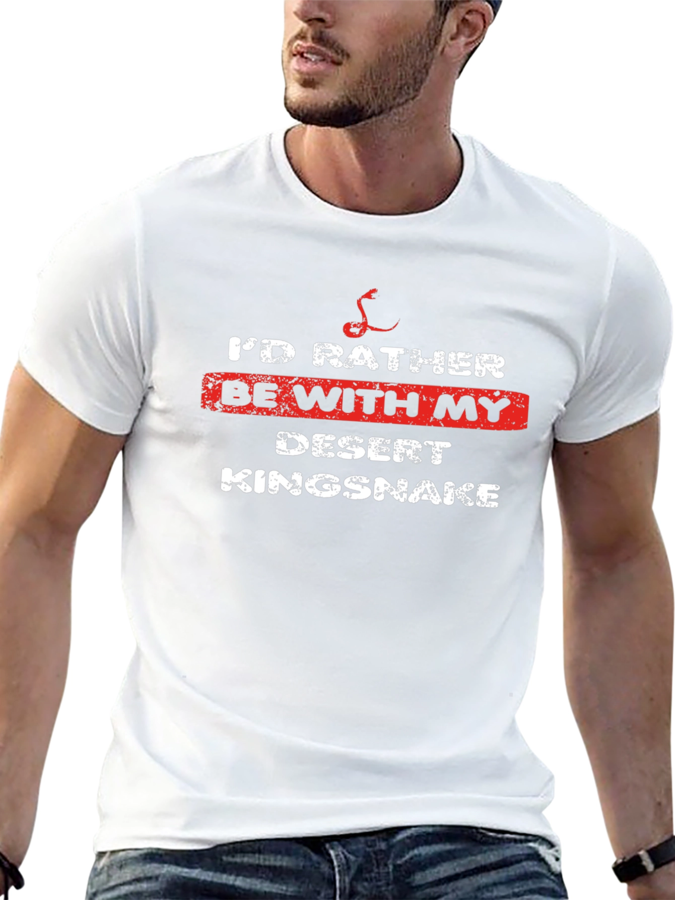 Desert Kingsnake T-Shirt - Id Rather Be With My Snake