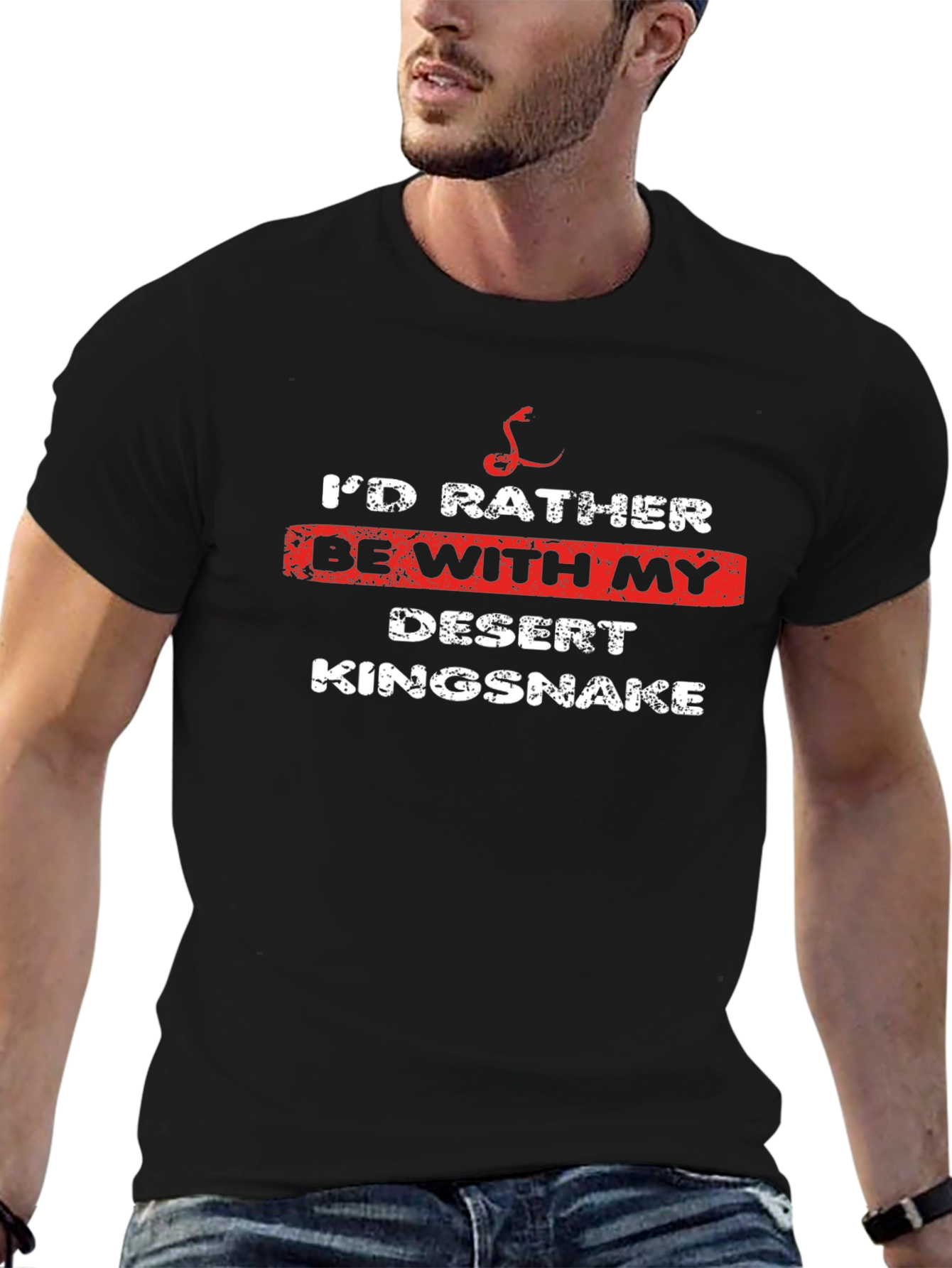 Desert Kingsnake T-Shirt - Id Rather Be With My Snake