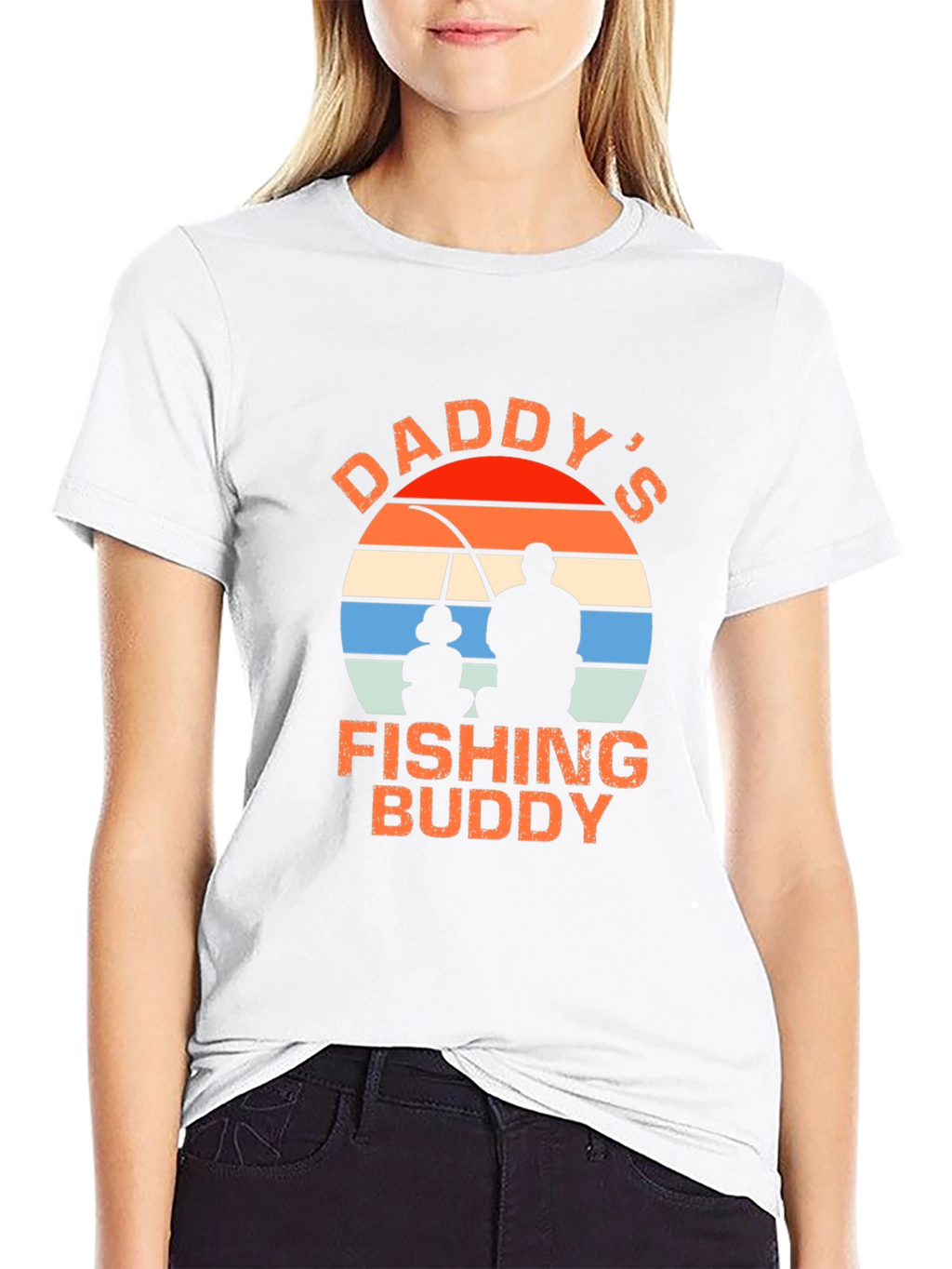 Daddys Fishing Buddy Graphic T-Shirt