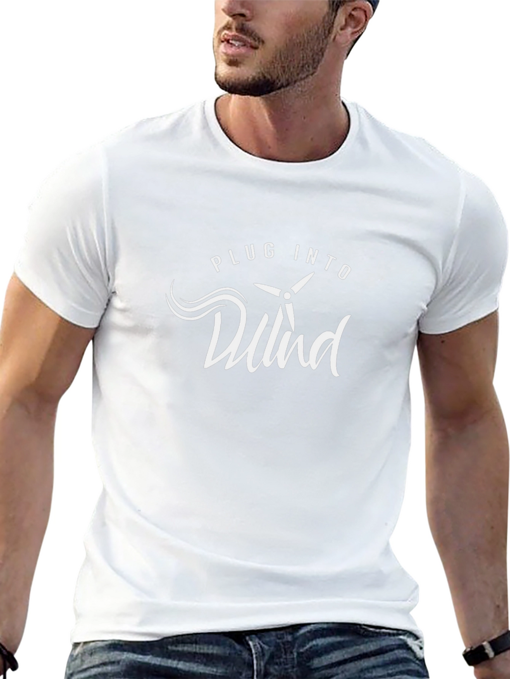 Plug Into Wind Black T-Shirt