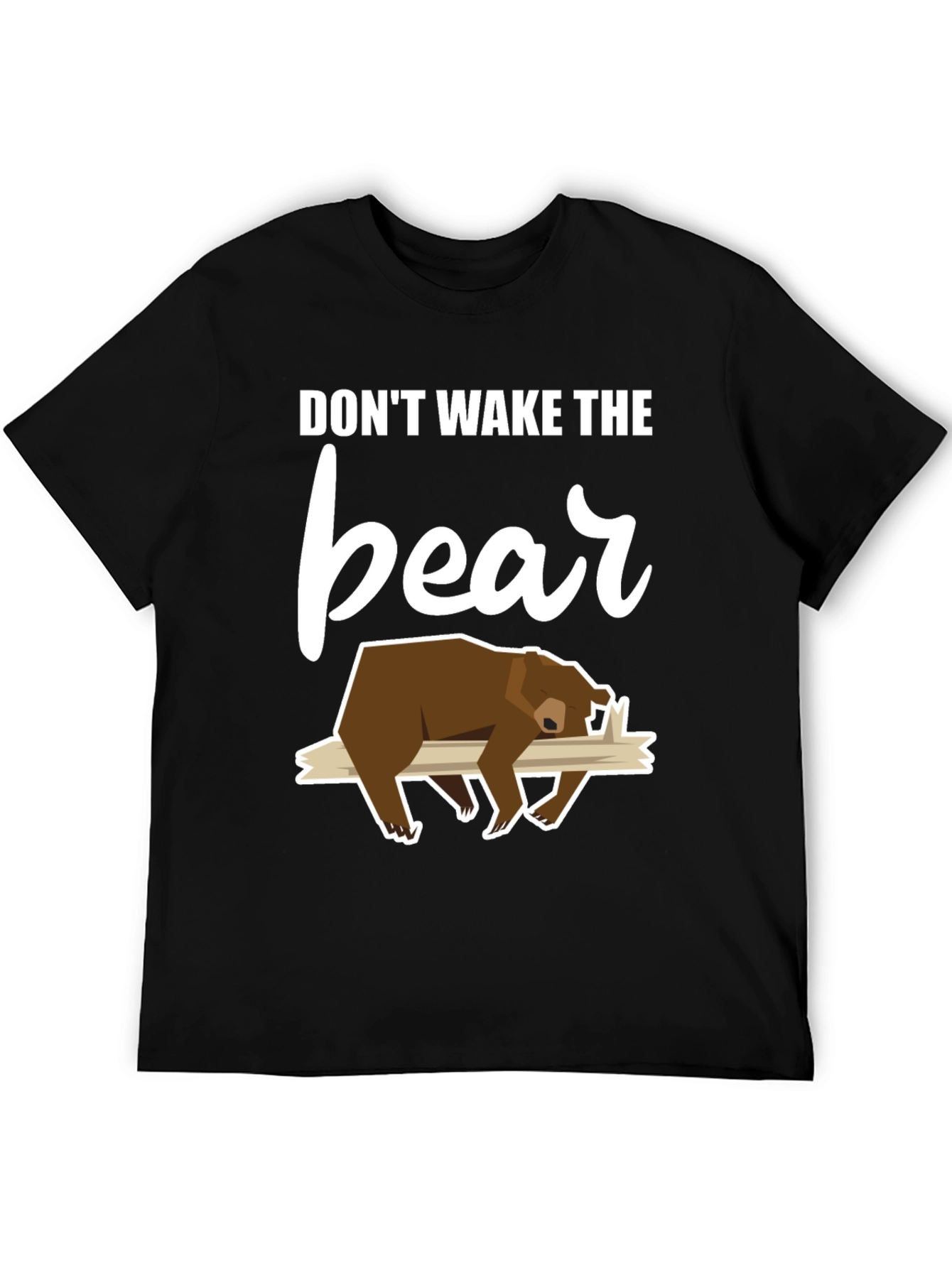 Dont Wake the Bear Graphic Tee - Black T-Shirt