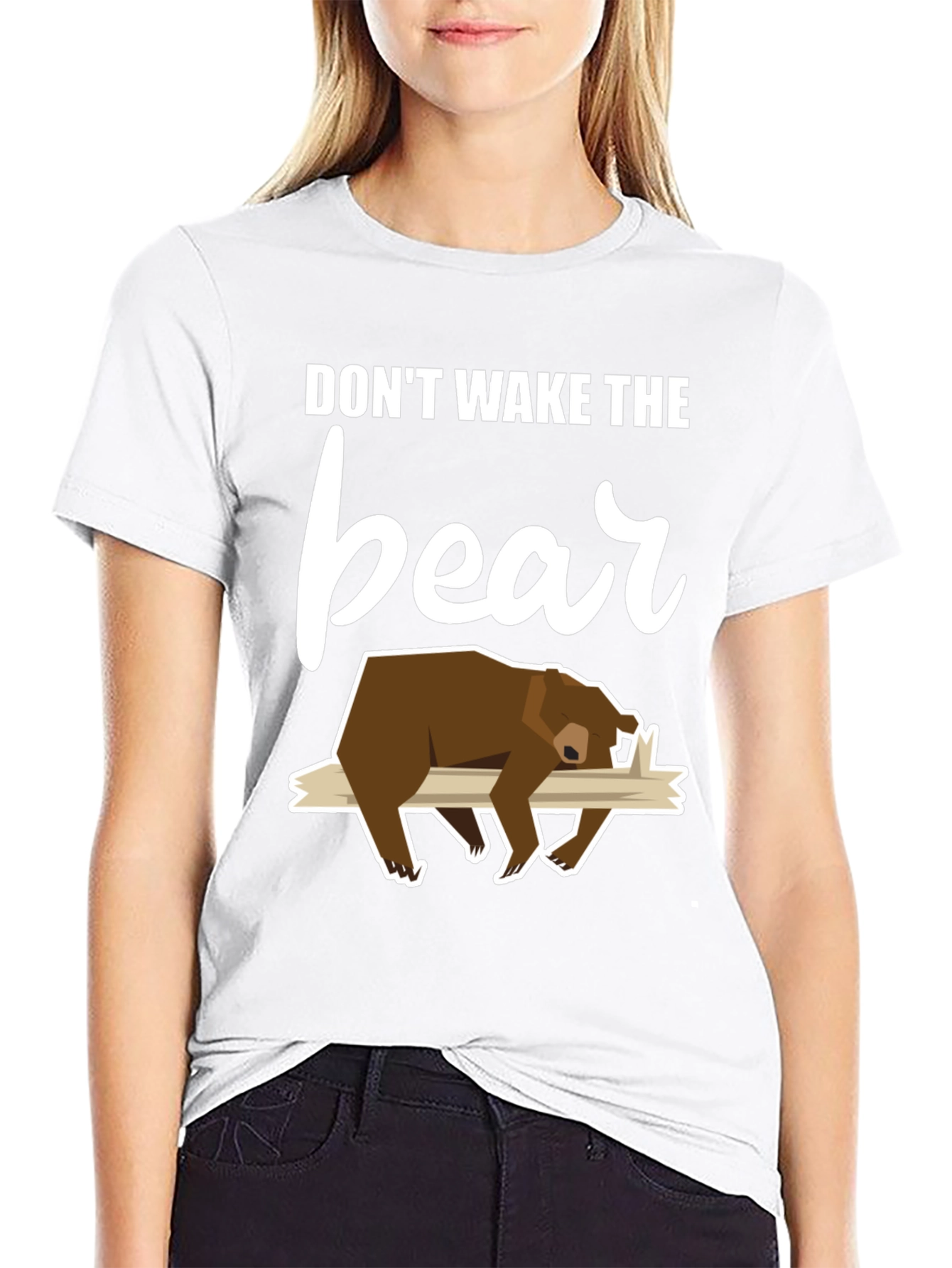 Dont Wake the Bear Graphic Tee - Black T-Shirt