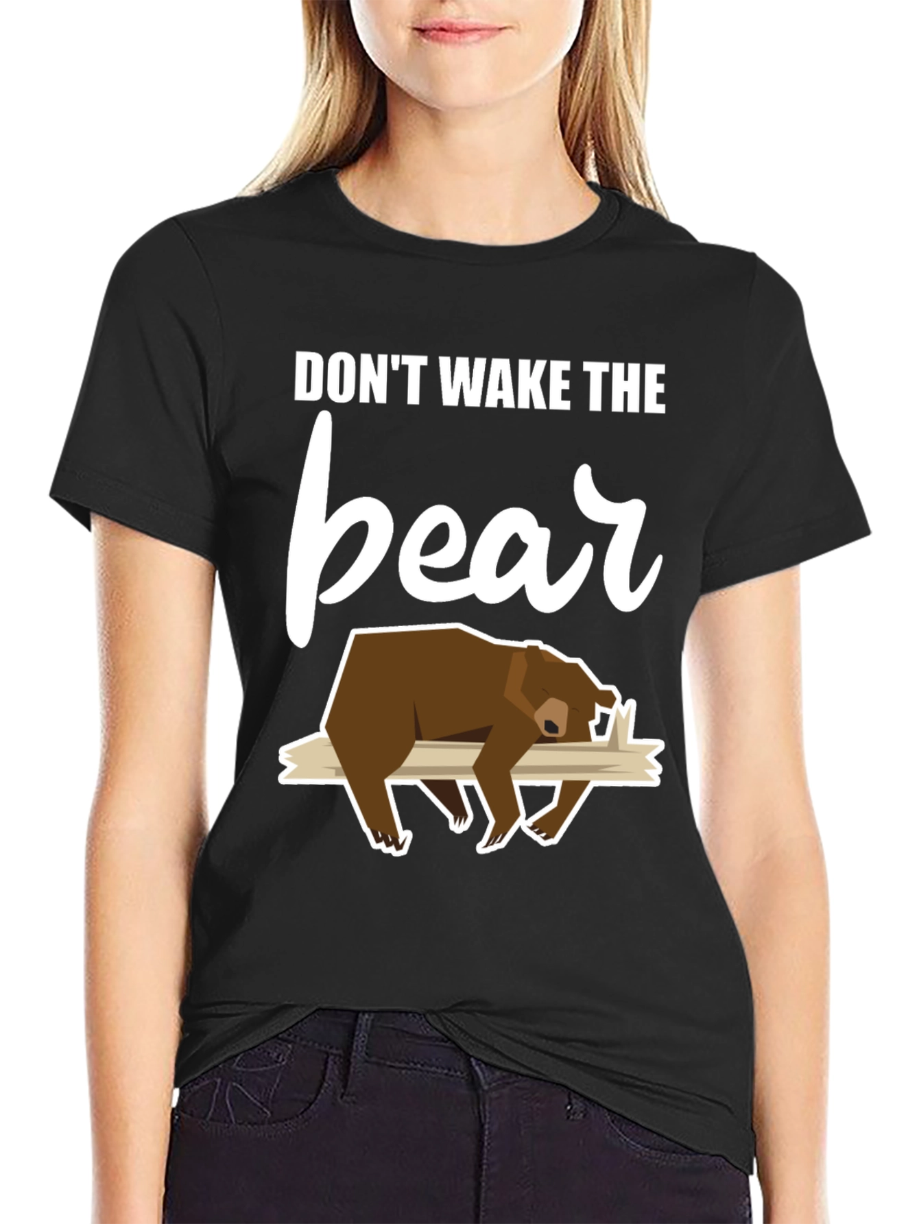 Dont Wake the Bear Graphic Tee - Black T-Shirt