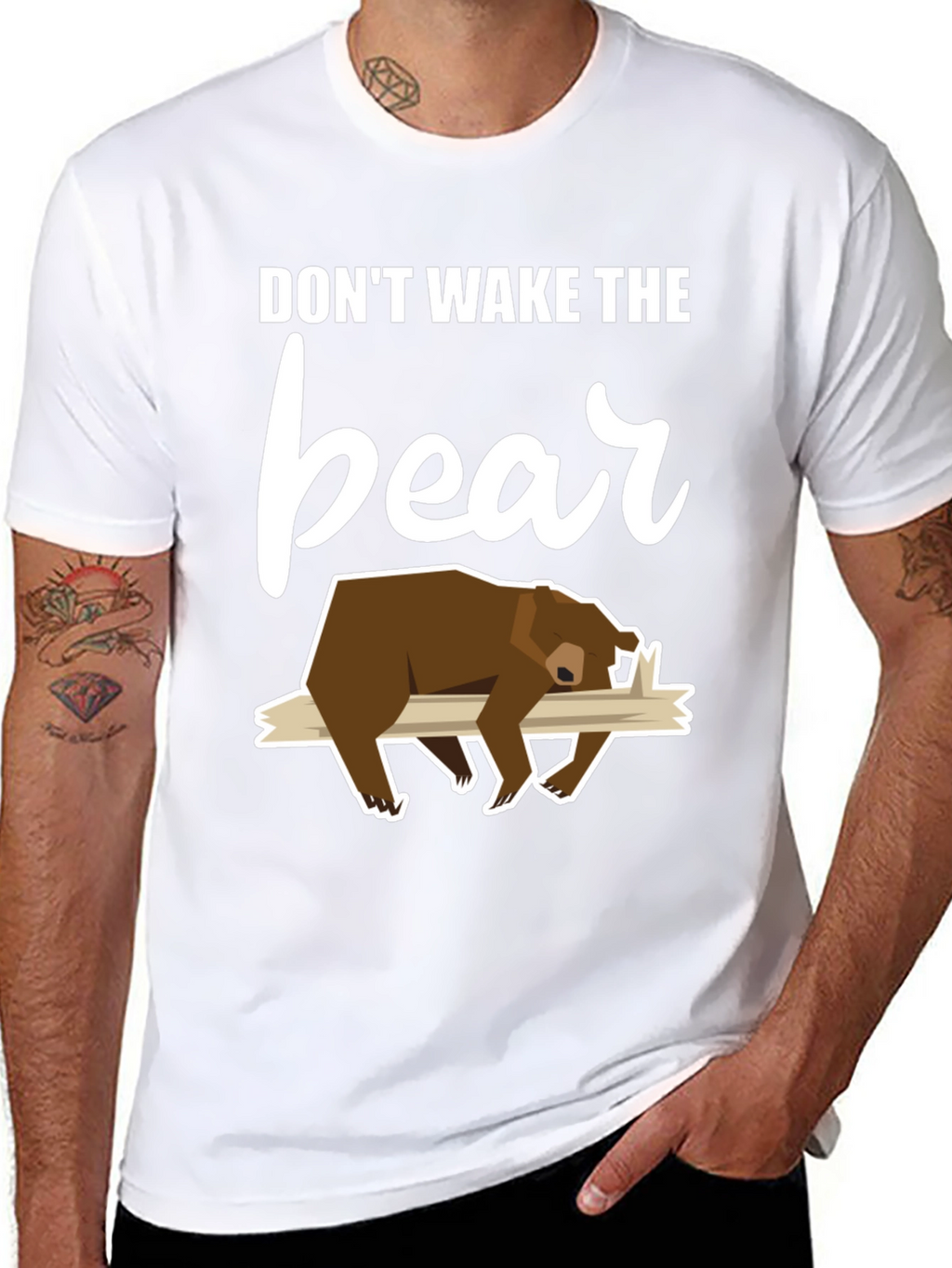 Dont Wake the Bear Graphic Tee - Black T-Shirt