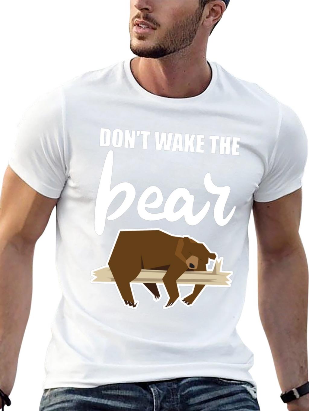 Dont Wake the Bear Graphic Tee - Black T-Shirt