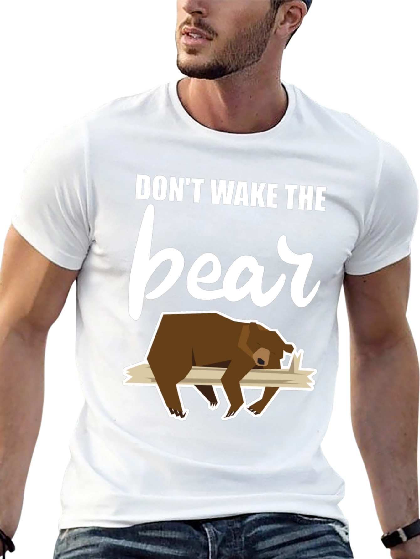 Dont Wake the Bear Graphic Tee - Black T-Shirt