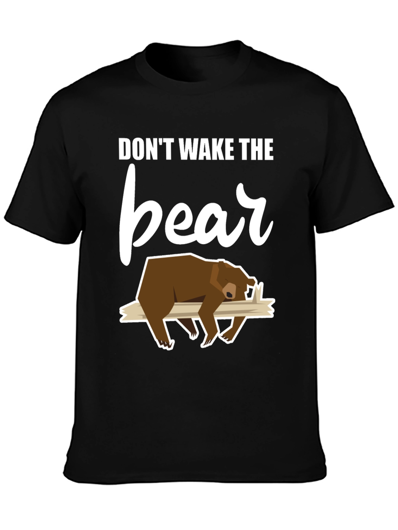 Dont Wake the Bear Graphic Tee - Black T-Shirt