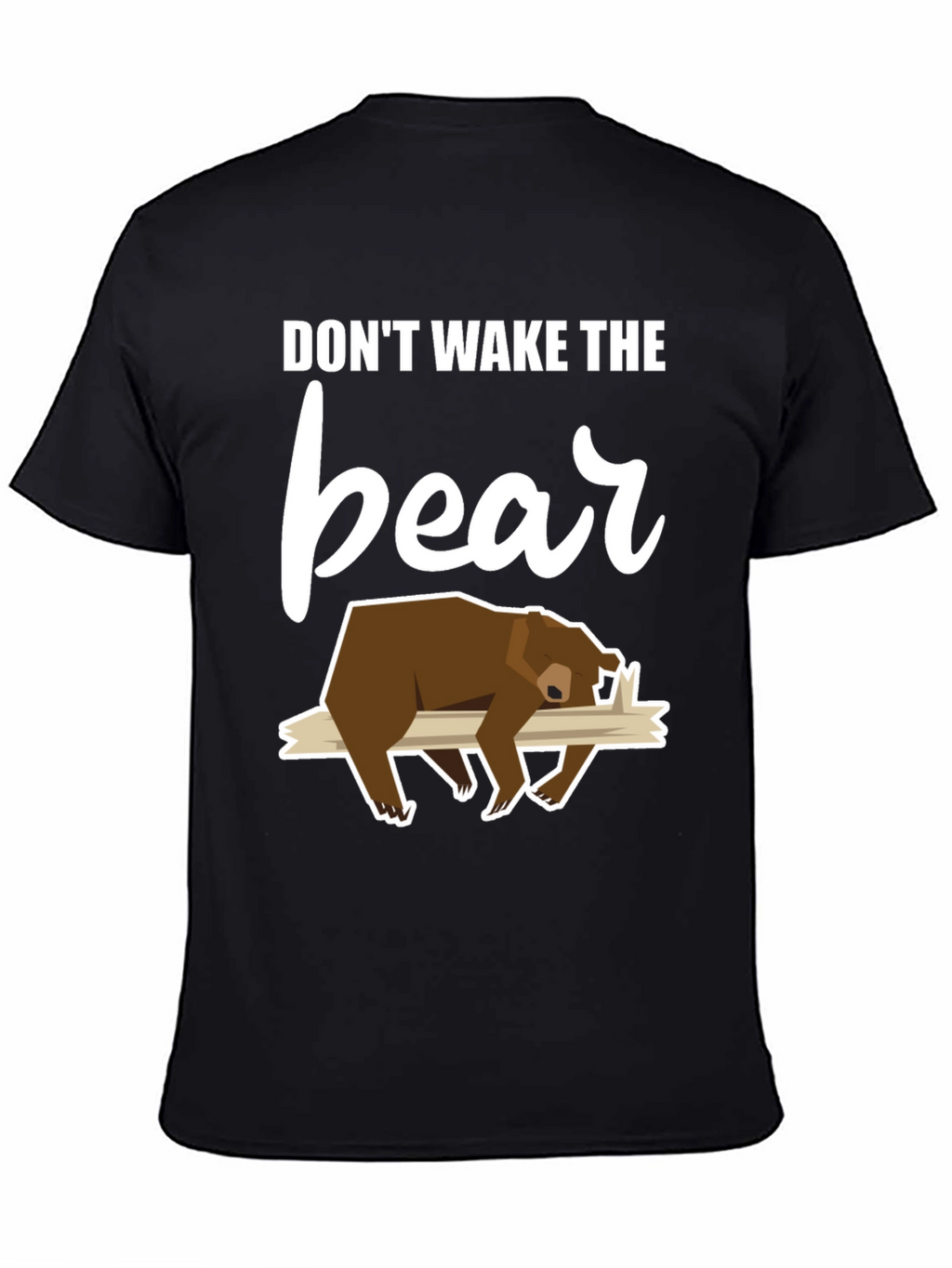 Dont Wake the Bear Graphic Tee - Black T-Shirt