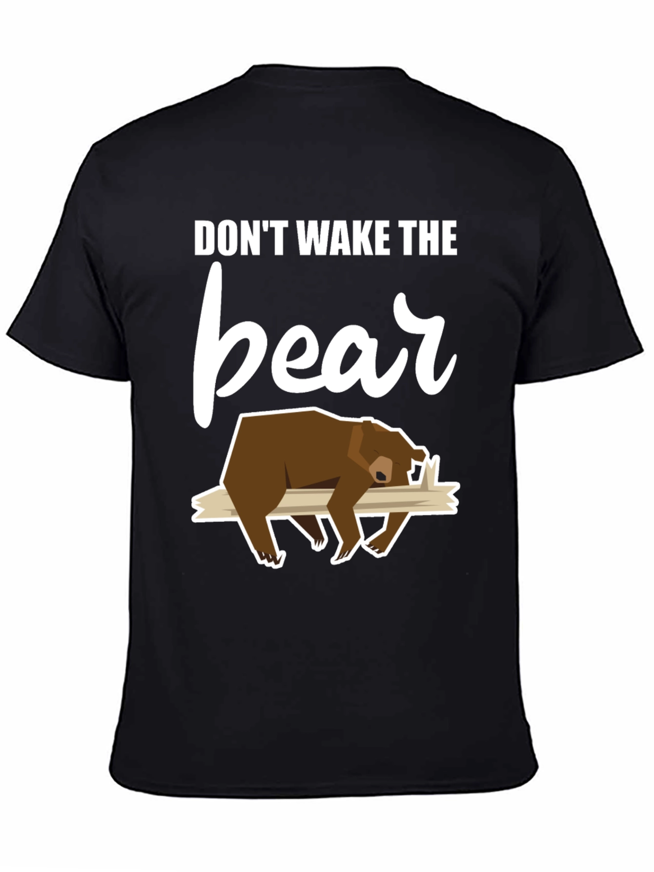 Dont Wake the Bear Graphic Tee - Black T-Shirt