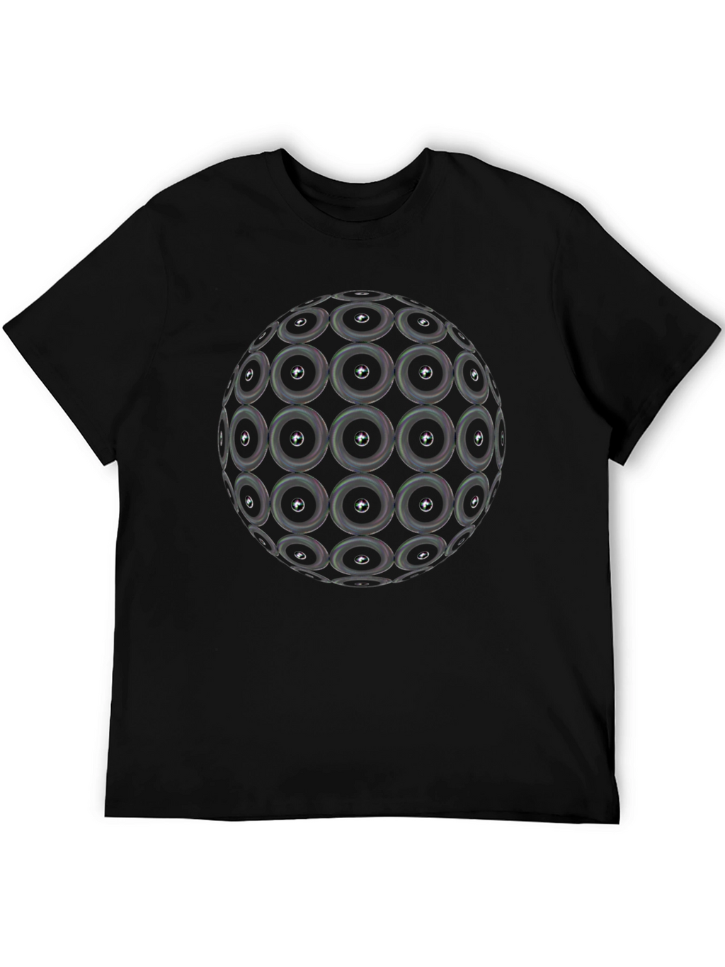 Speaker Sphere Graphic Black T-Shirt