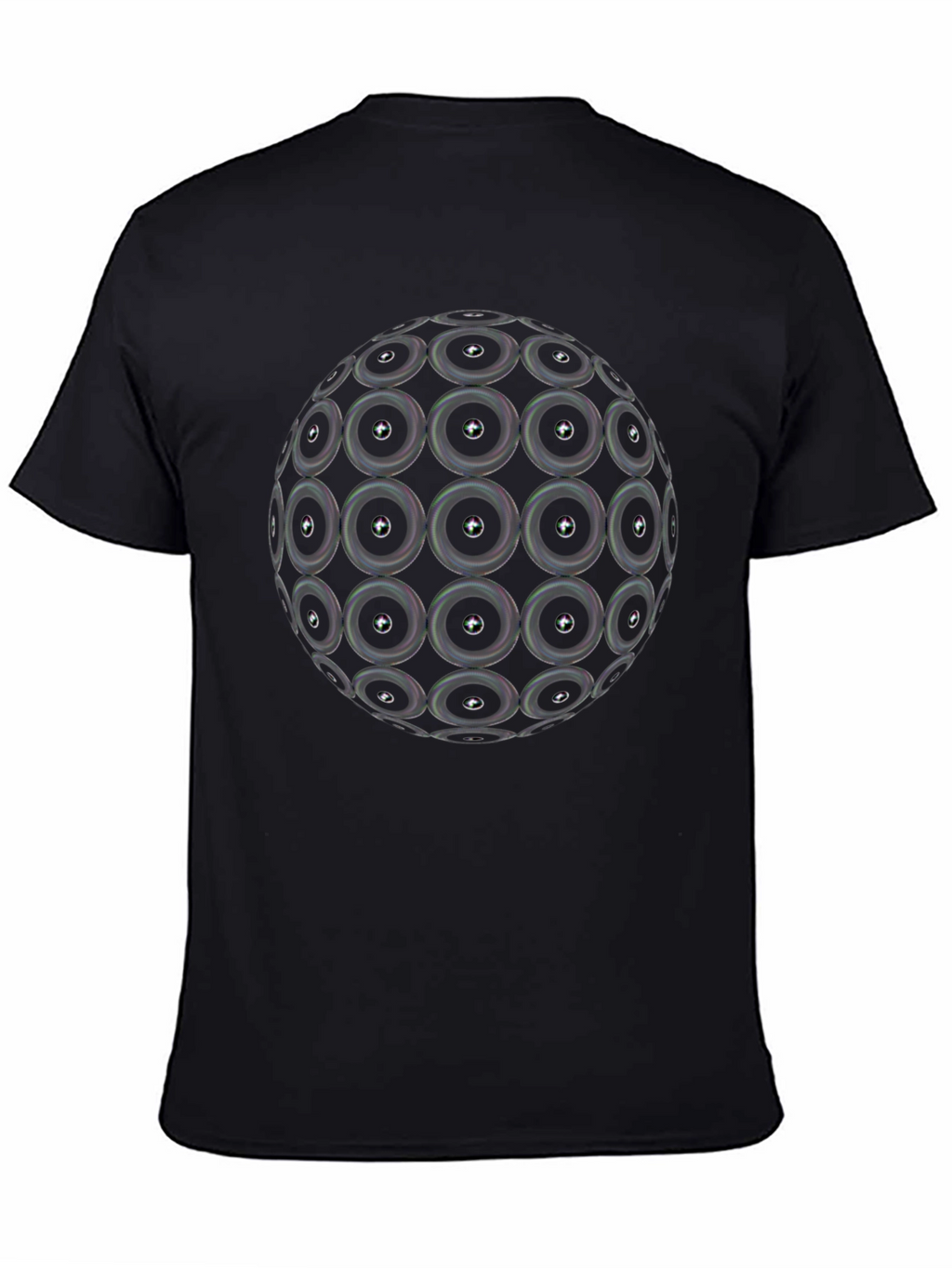 Speaker Sphere Graphic Black T-Shirt
