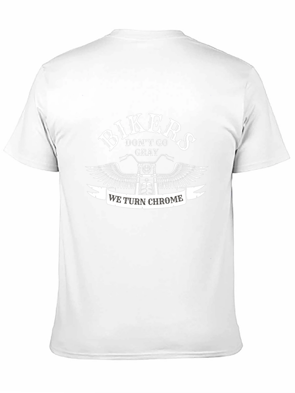 Bikers We Turn Chrome Black T-Shirt
