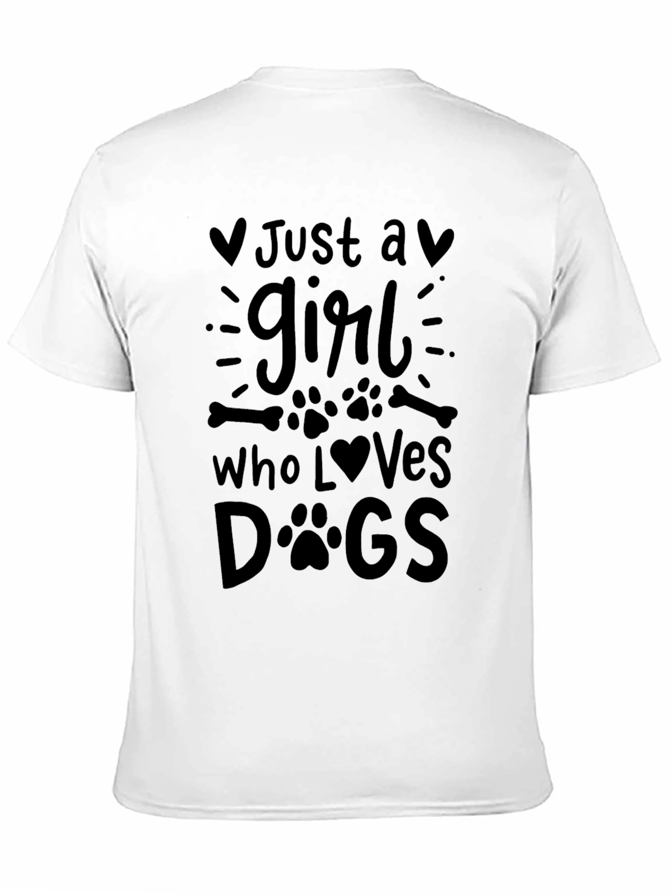 Just A Girl Who Loves Dogs Graphic Tee - Unisex