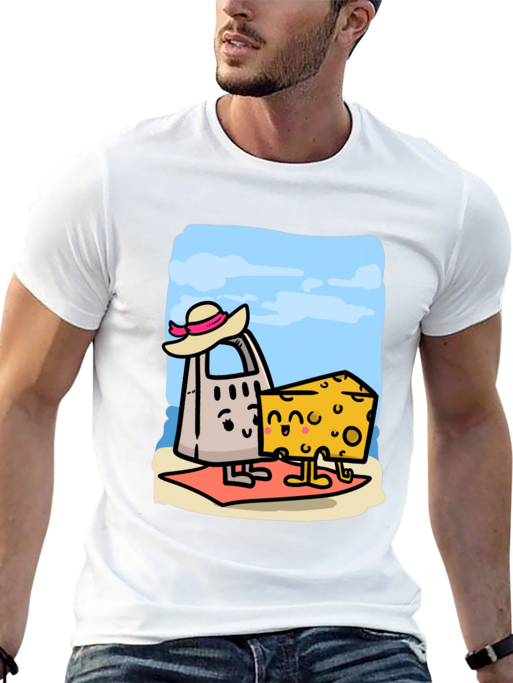 Funny Cheese Grater & Cheese T-Shirt