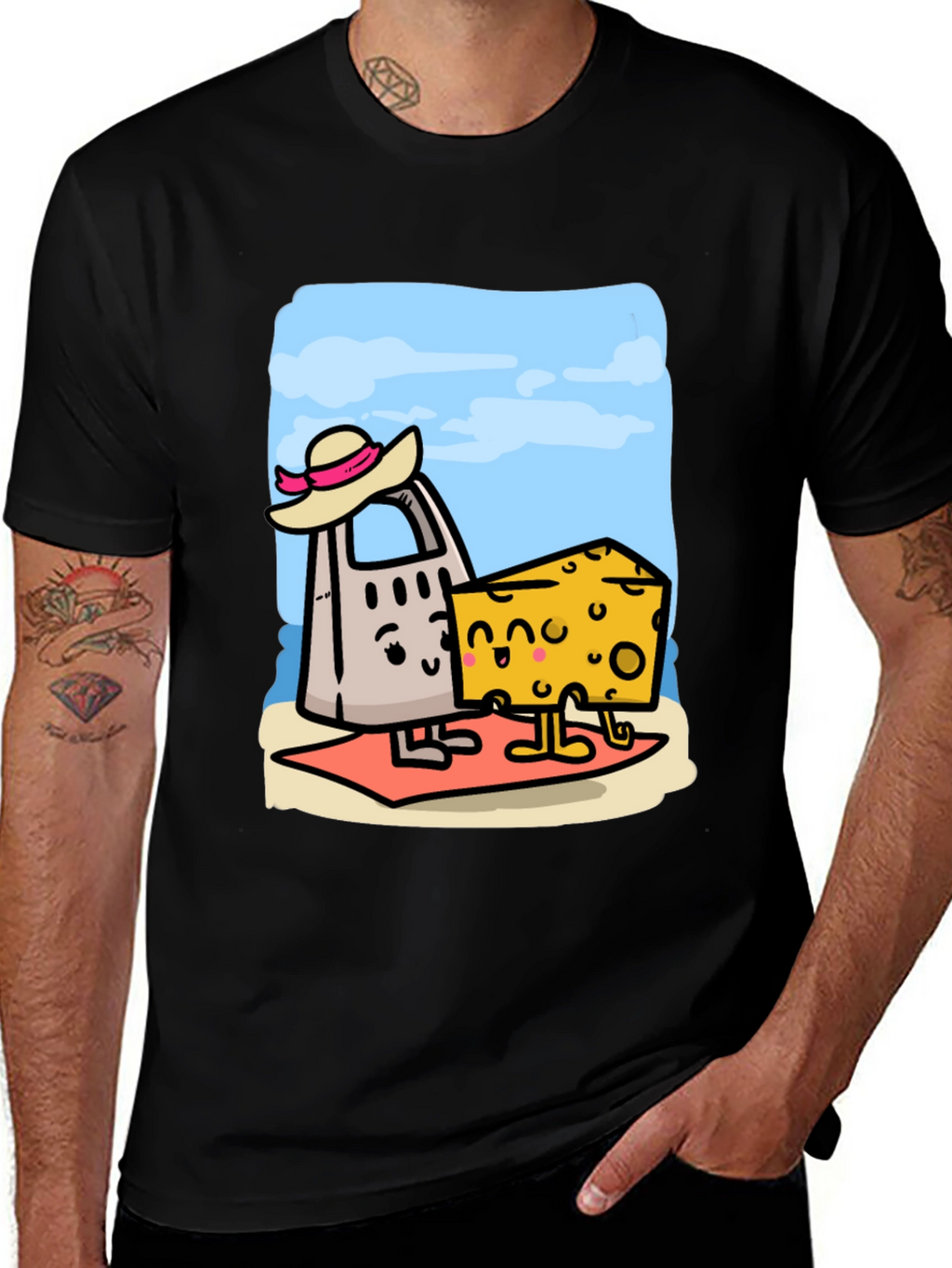 Funny Cheese Grater & Cheese T-Shirt