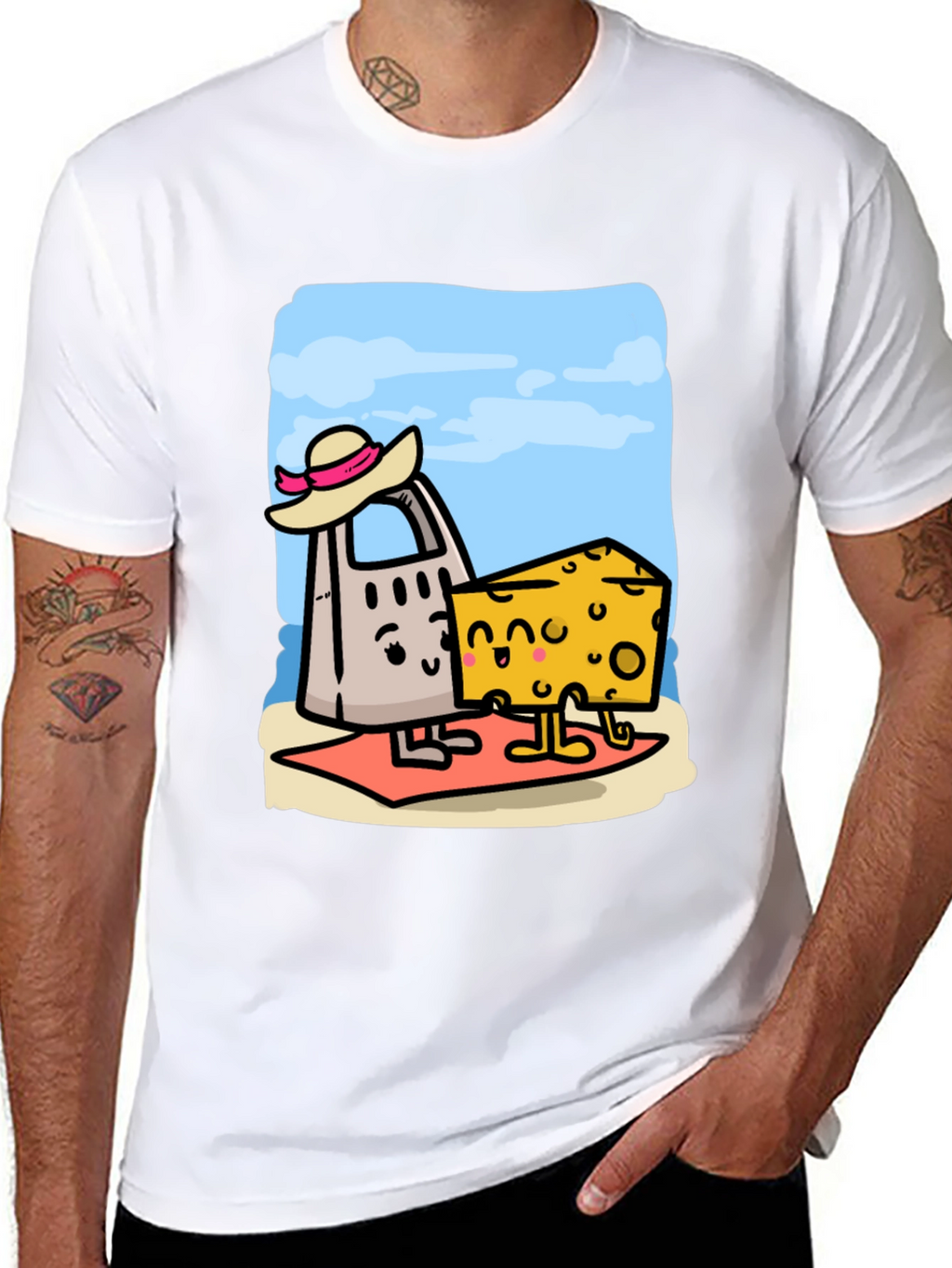 Funny Cheese Grater & Cheese T-Shirt