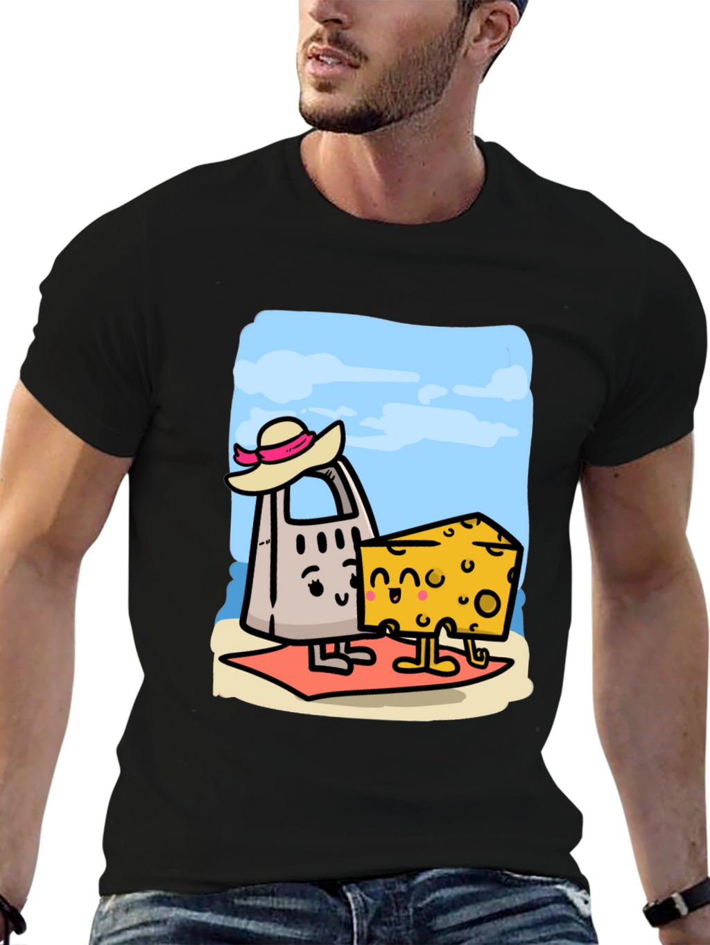 Funny Cheese Grater & Cheese T-Shirt