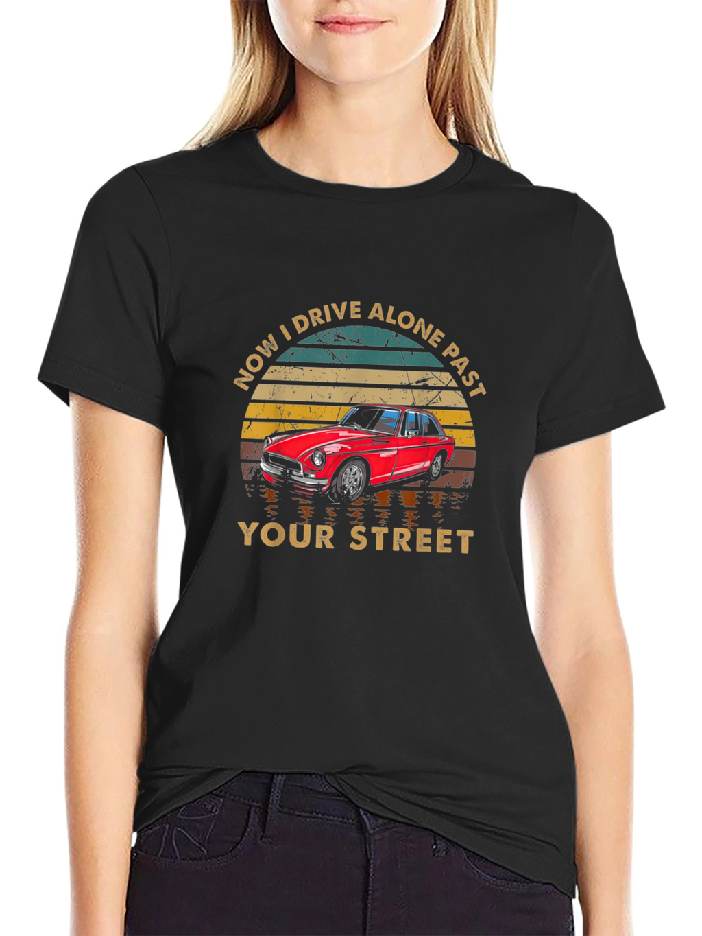 Drive Alone Past Your Street Graphic T-Shirt