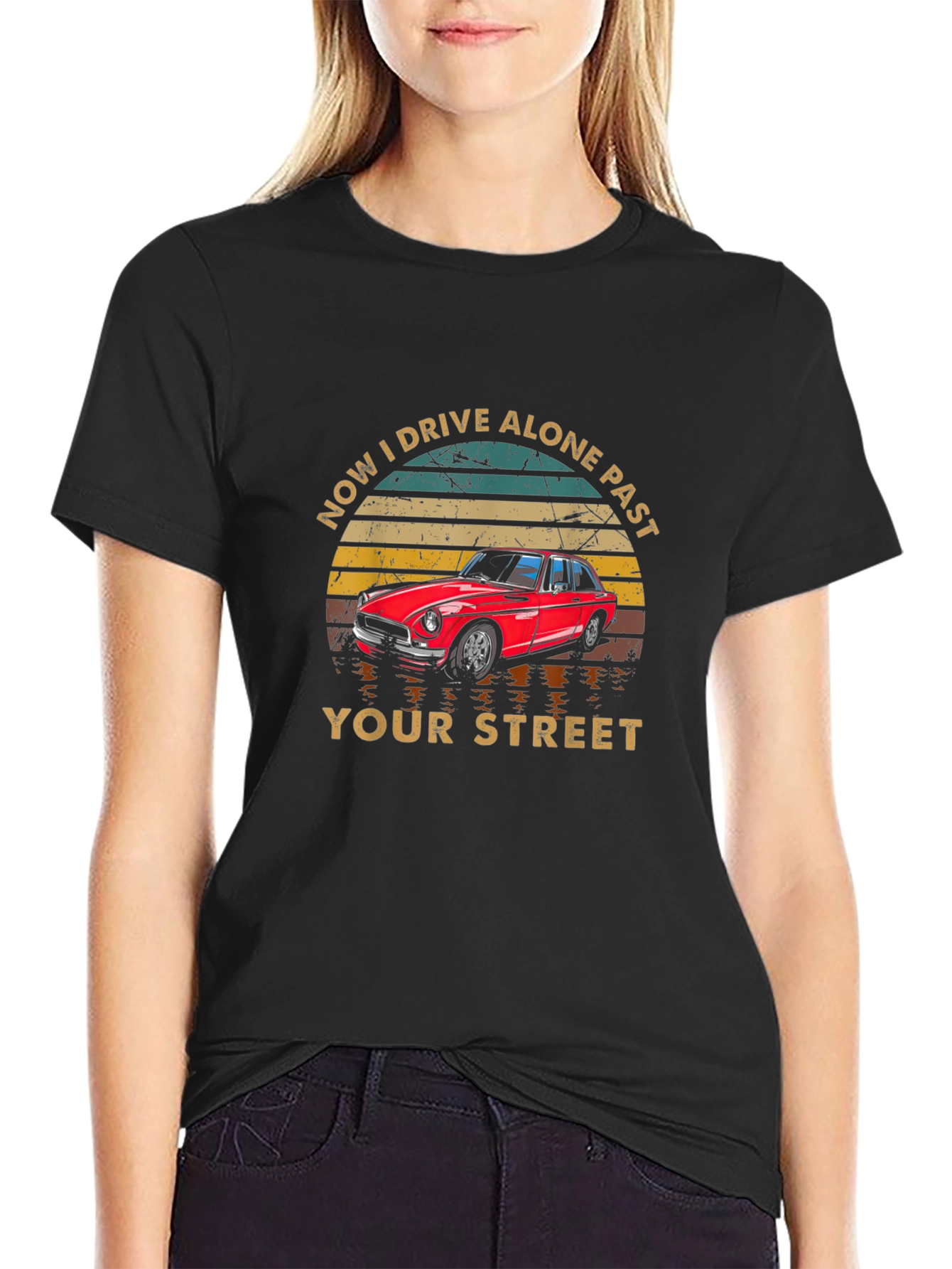 Drive Alone Past Your Street Graphic T-Shirt