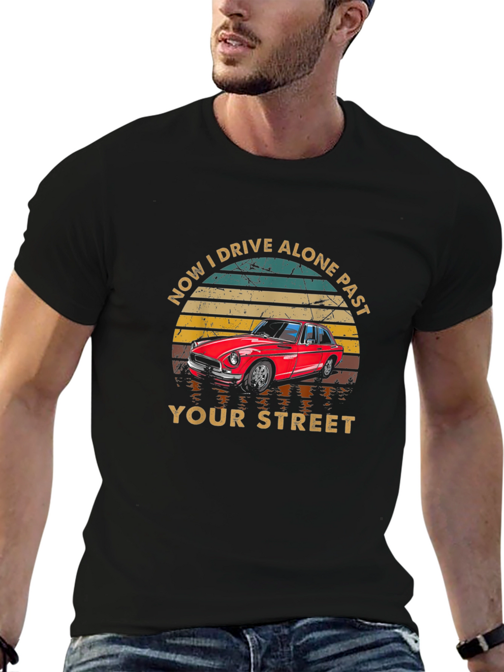 Drive Alone Past Your Street Graphic T-Shirt
