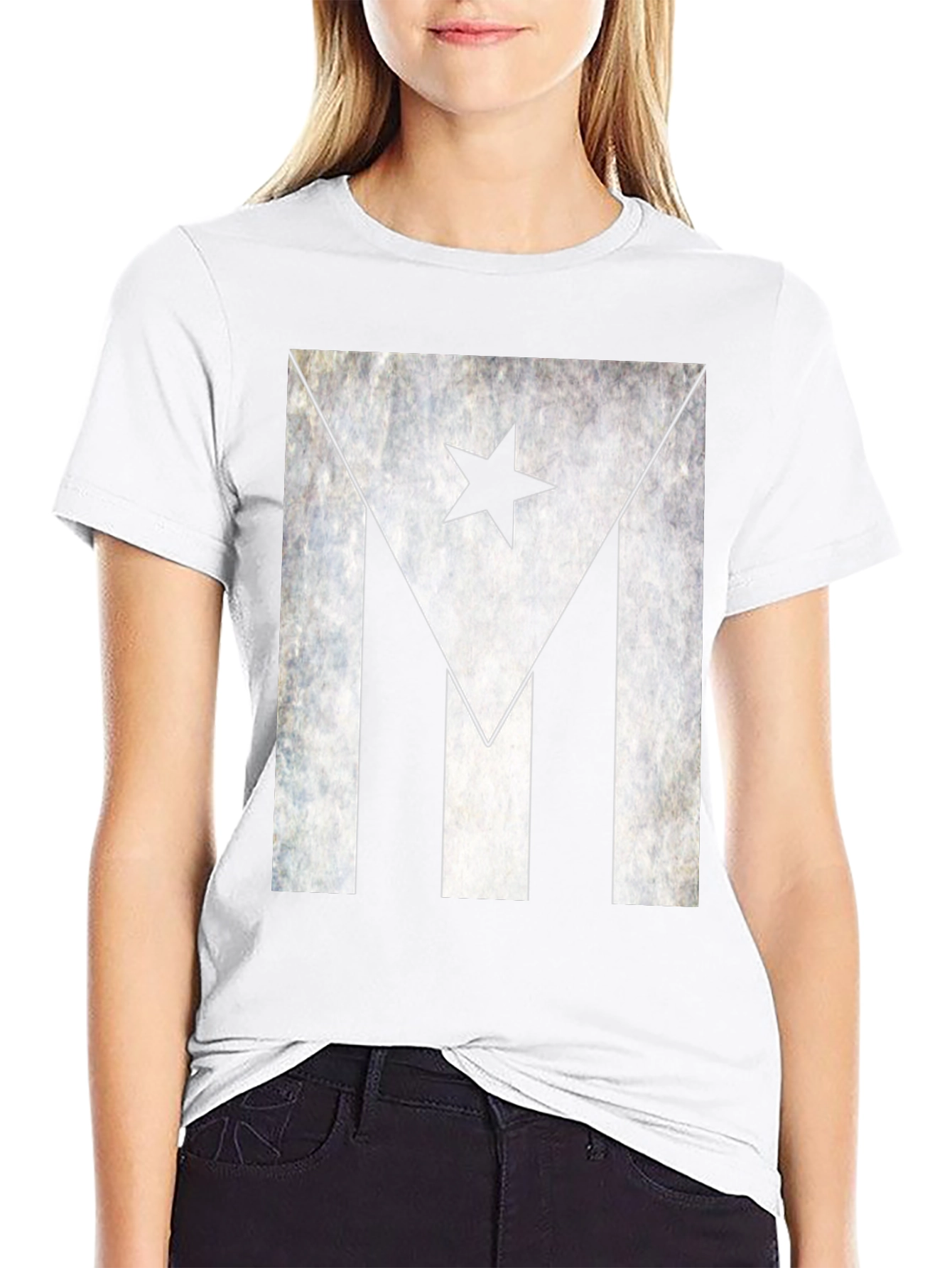 Puerto Rico Flag Distressed Graphic T-Shirt