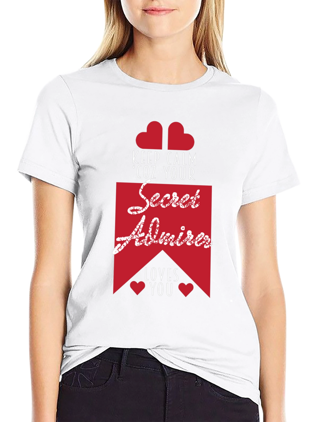 Secret Admirer Graphic Tee - Keep Calm & Loved