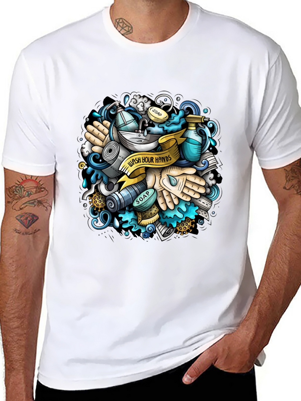Wash Your Hands Graphic T-Shirt