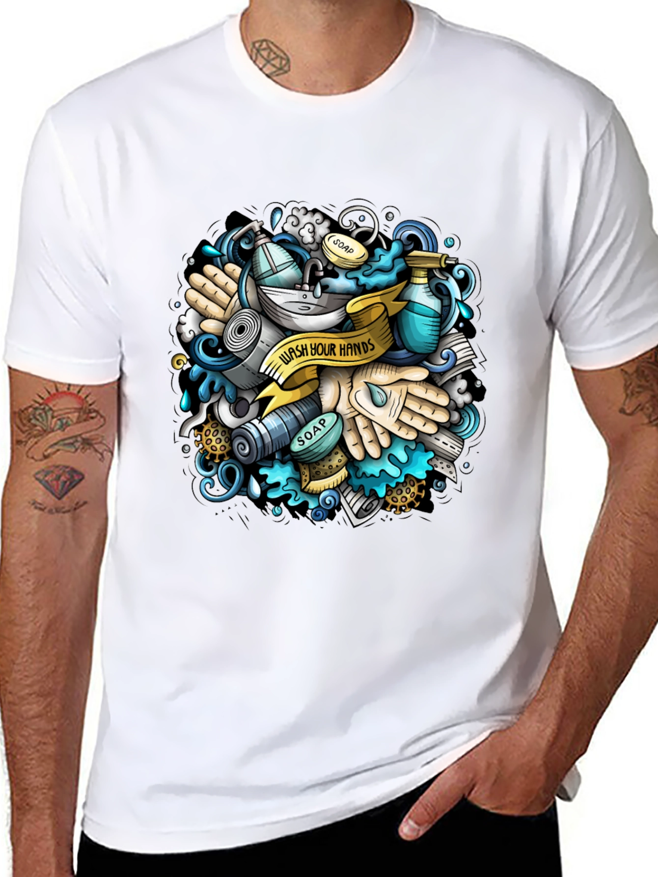 Wash Your Hands Graphic T-Shirt